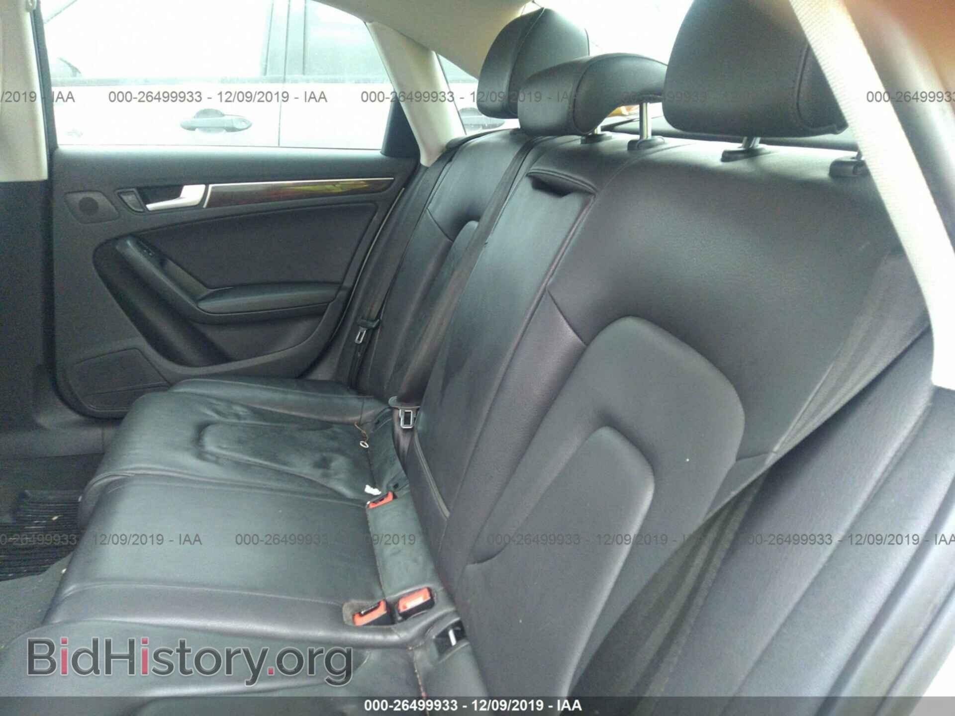 2012 AUDI A4 - VIN: WAUAFAFL0CN020604 - Фото 8