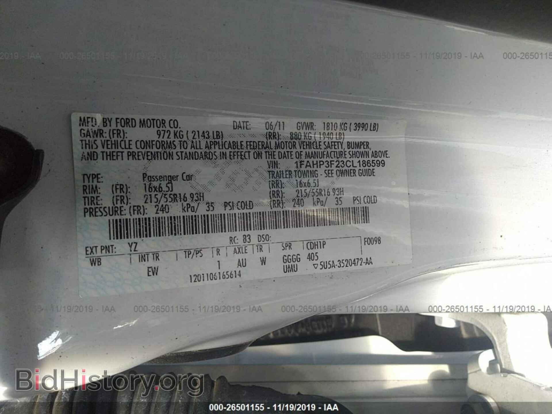 2012 FORD FOCUS - VIN: 1FAHP3F23CL186599 - Photo 9