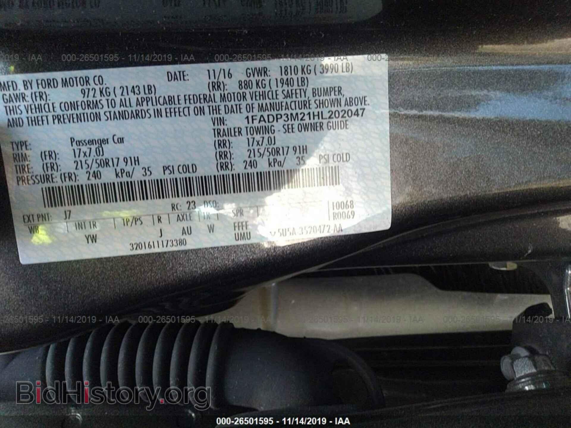 2017 FORD FOCUS - VIN: 1FADP3M21HL202047 - Photo 9