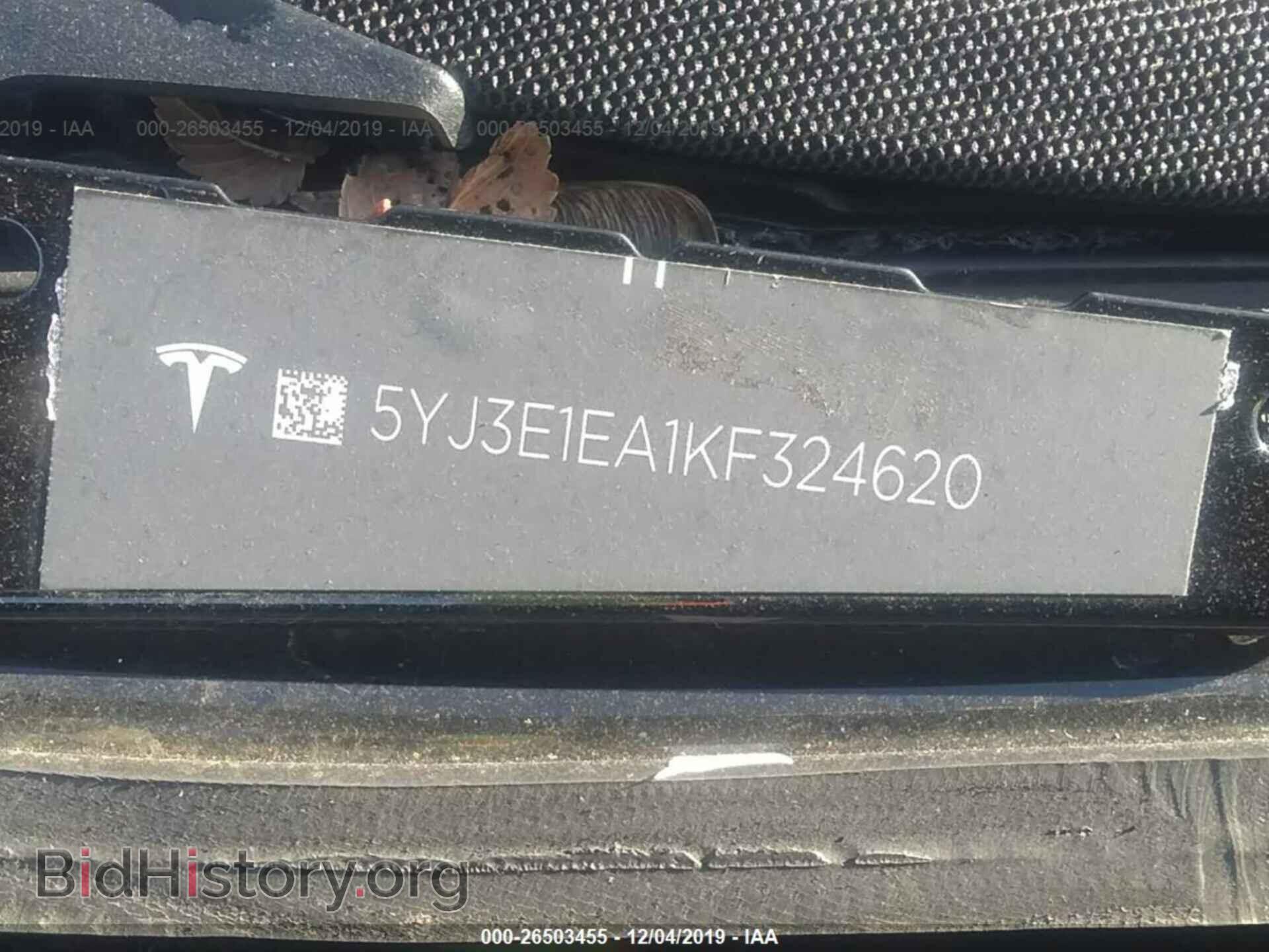 2019 TESLA MODEL 3 - VIN: 5YJ3E1EA1KF324620 - Фото 9