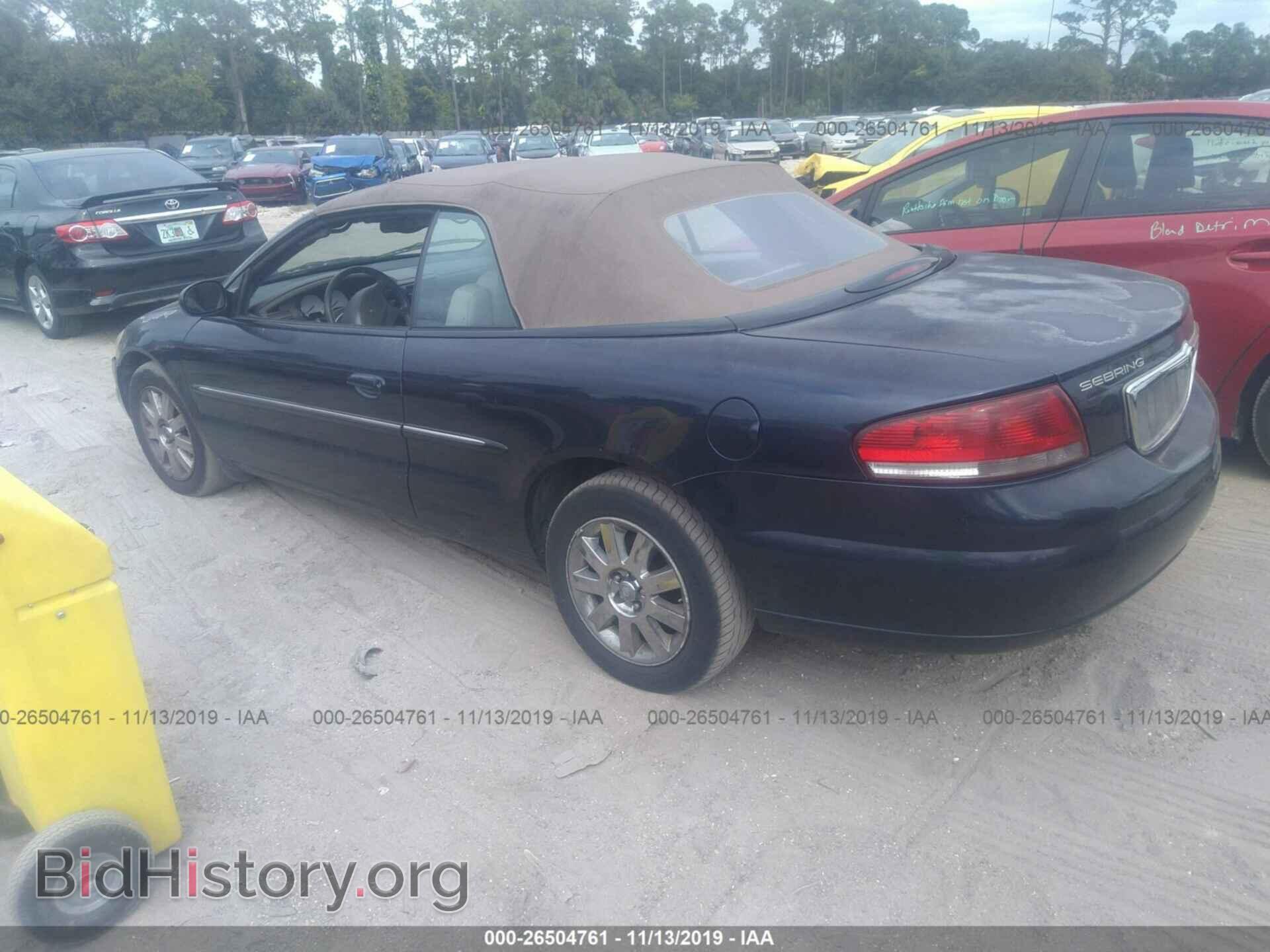 2004 CHRYSLER SEBRING - VIN: 1C3EL65R64N317589 - Фото 3