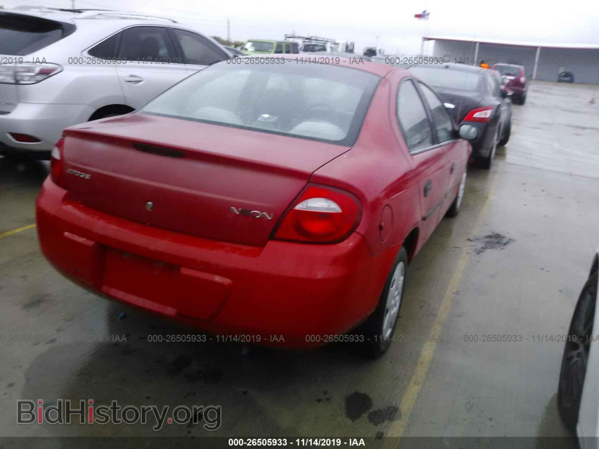 2004 DODGE NEON - VIN: 1B3ES26C64D588449 - Фото 4