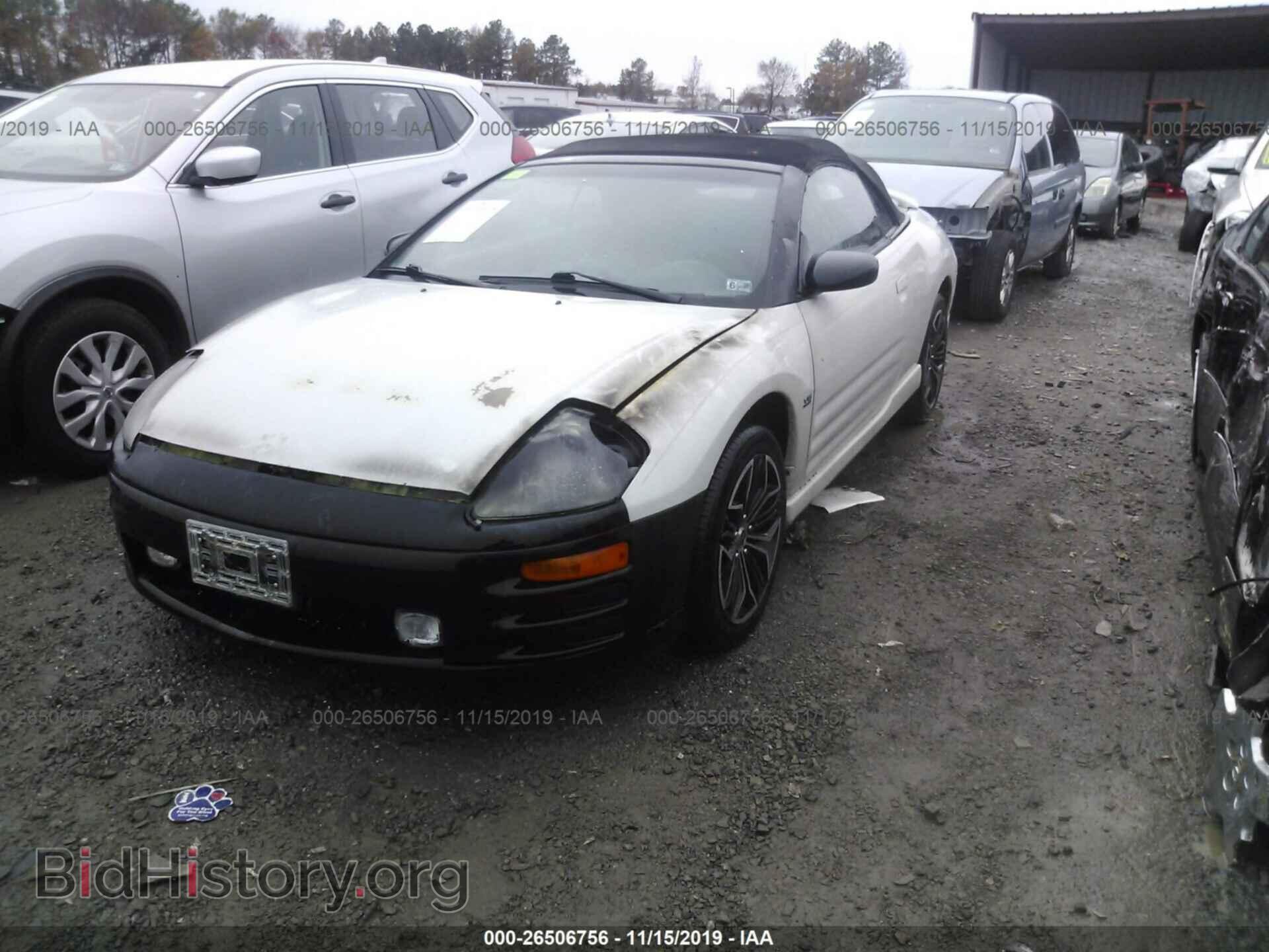 2001 MITSUBISHI ECLIPSE - VIN: 4A3AE85H11E176642 - Фото 2
