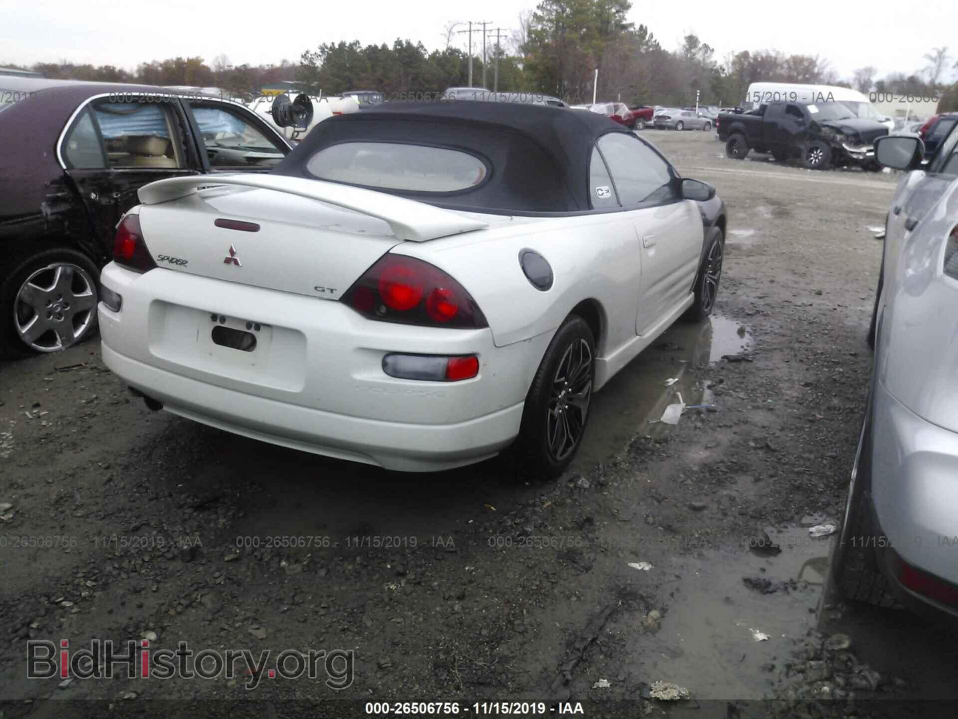 2001 MITSUBISHI ECLIPSE - VIN: 4A3AE85H11E176642 - Фото 4