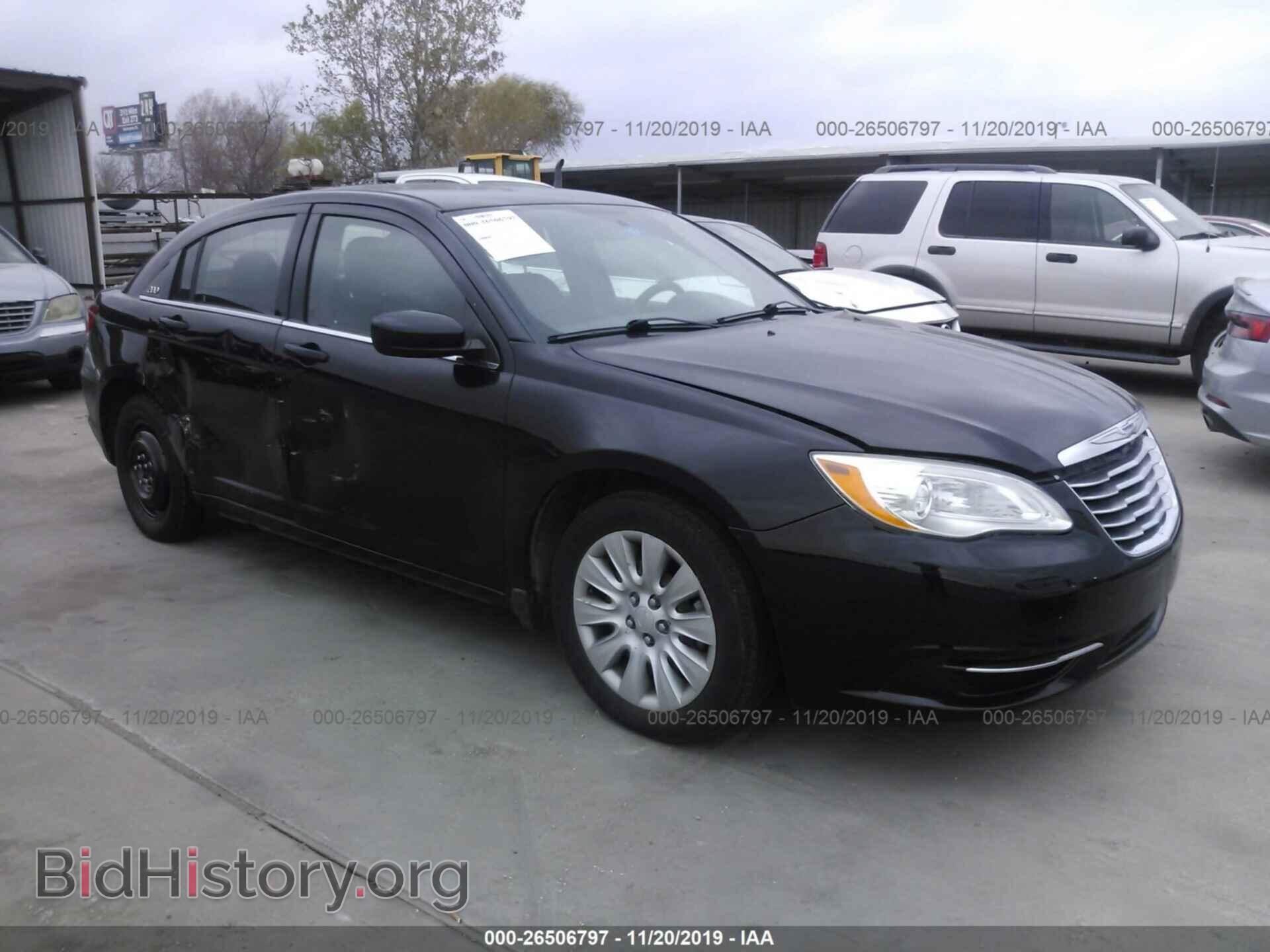 Фотография 1C3CCBAB7CN291639 - CHRYSLER 200 2012