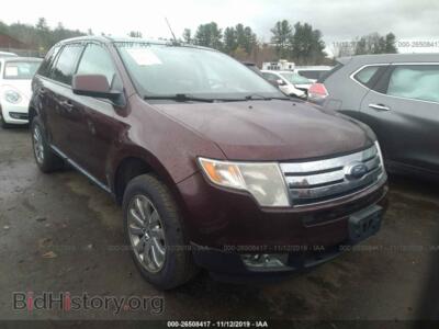 2009 Ford EDGE, бордовый — VIN 2FMDK48C69BA34422, IAAI