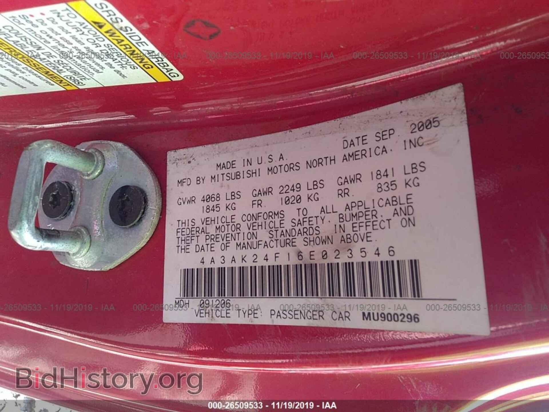 2006 MITSUBISHI ECLIPSE - VIN: 4A3AK24F16E023546 - Photo 9