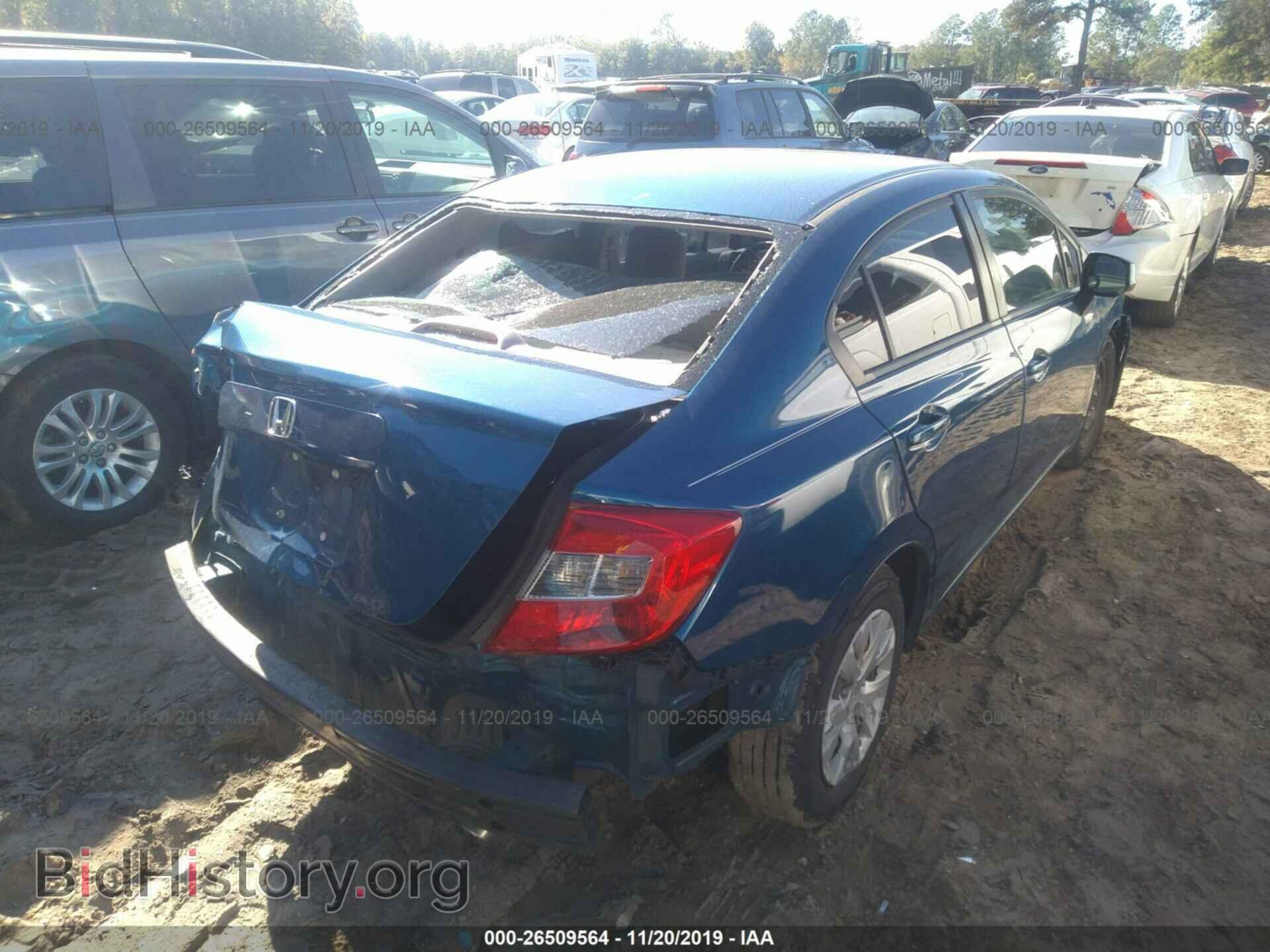 2012 HONDA CIVIC - VIN: 19XFB2F58CE037182 - Фото 4