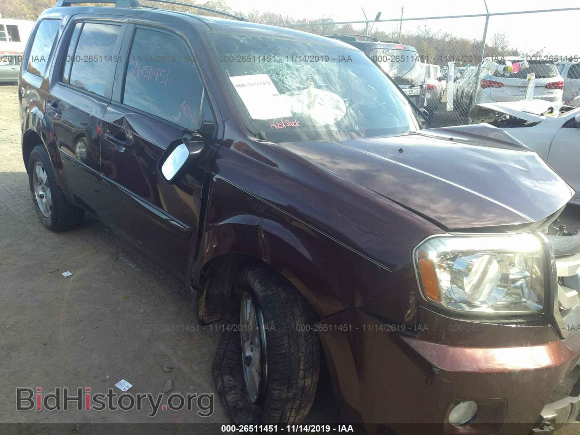 Photo 5FNYF48639B026706 - HONDA PILOT 2009