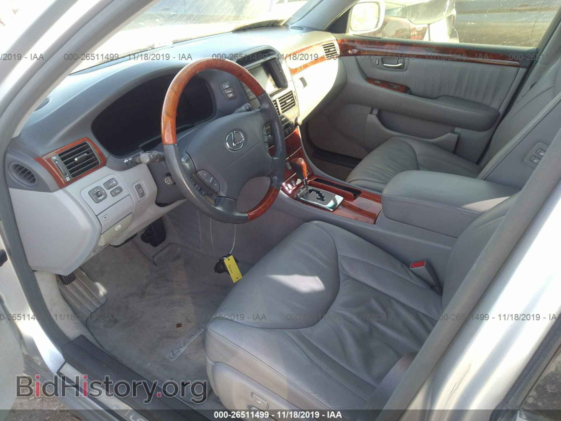 2004 LEXUS LS - VIN: JTHBN36F440146722 - Фото 5
