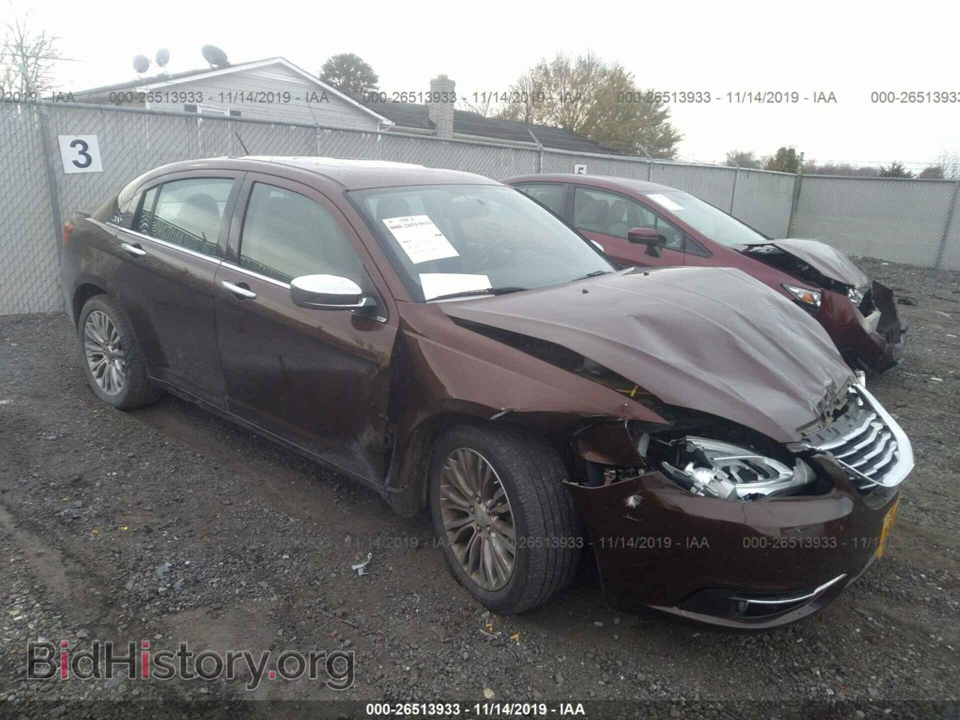 Фотография 1C3CCBCGXCN284600 - CHRYSLER 200 2012