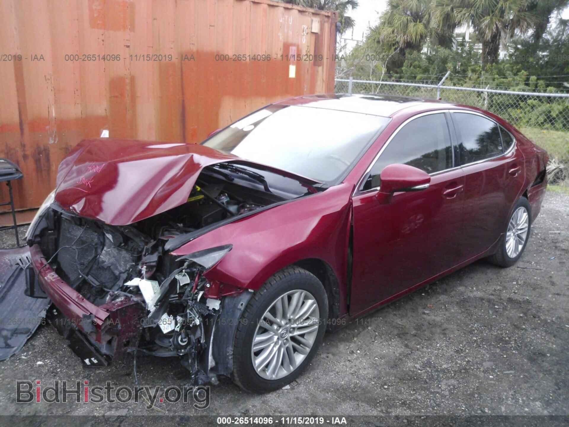 2013 LEXUS ES - VIN: JTHBK1GGXD2062218 - Photo 2