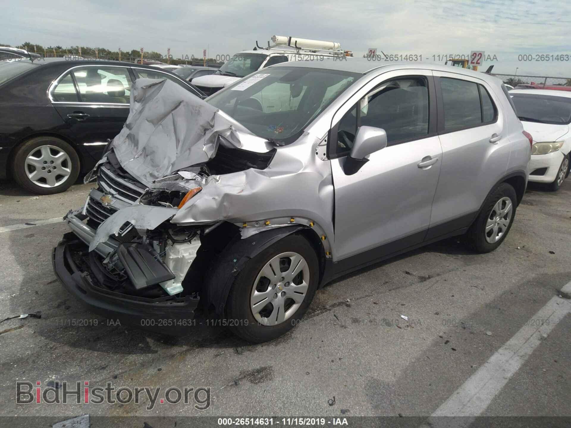 2015 CHEVROLET TRAX - VIN: KL7CJKSB3FB128165 - Фото 2