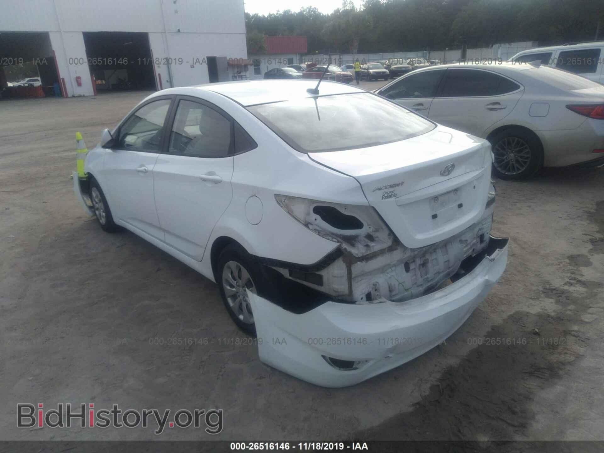 2016 HYUNDAI ACCENT - VIN: KMHCT4AE8GU964270 - Фото 3