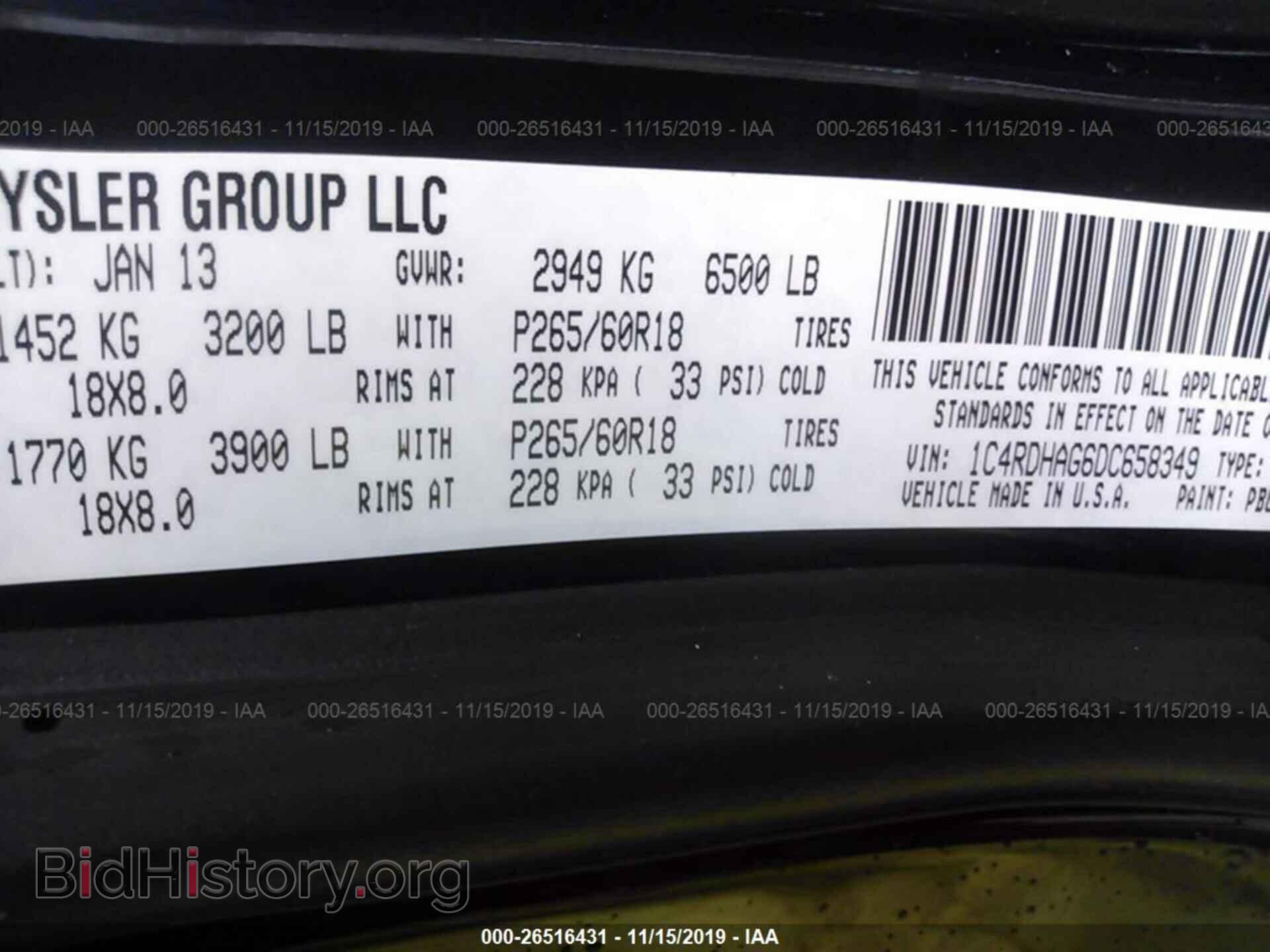 2013 DODGE DURANGO - VIN: 1C4RDHAG6DC658349 - Photo 9