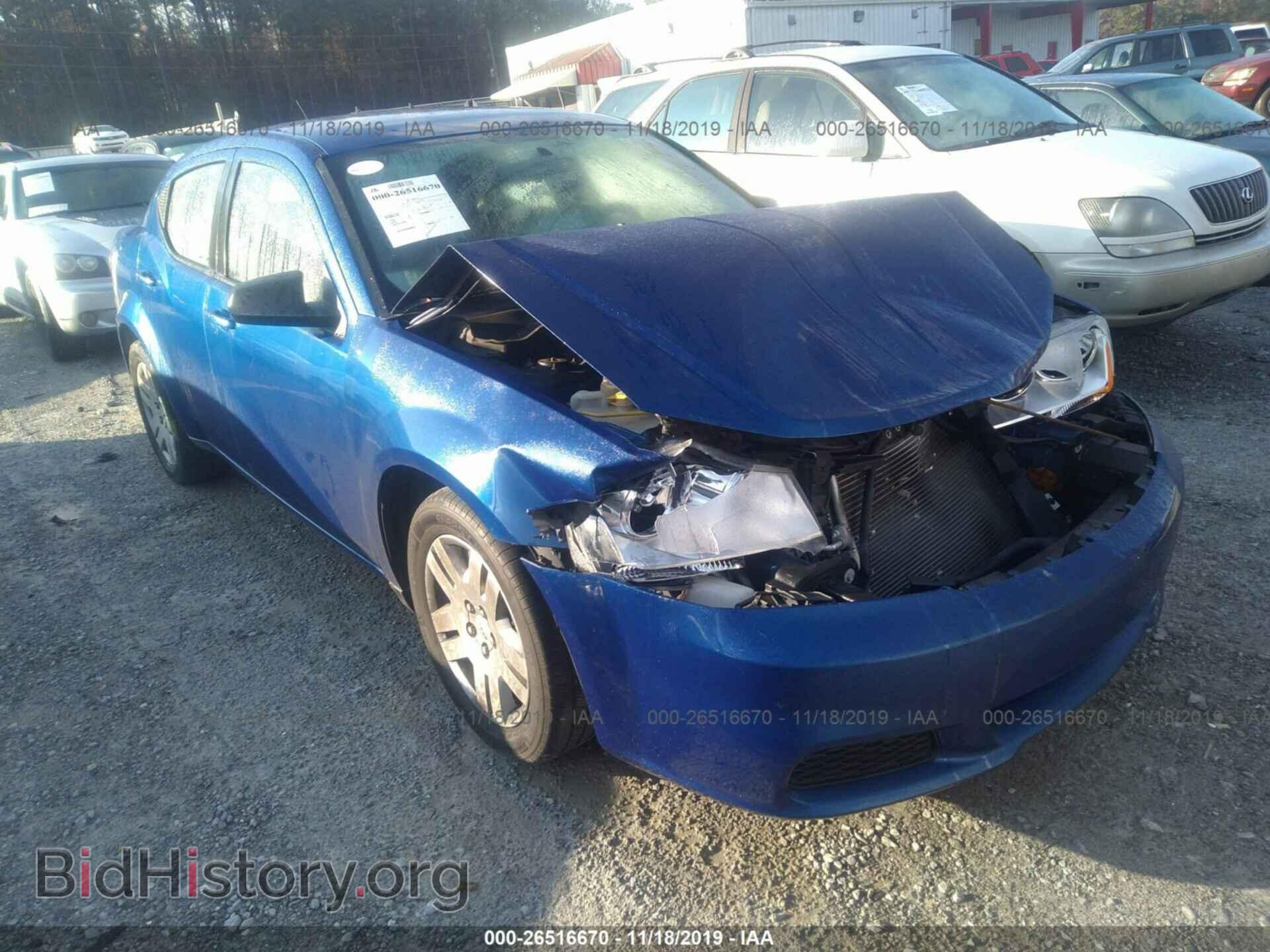 Photo 1C3CDZAB9EN129682 - DODGE AVENGER 2014