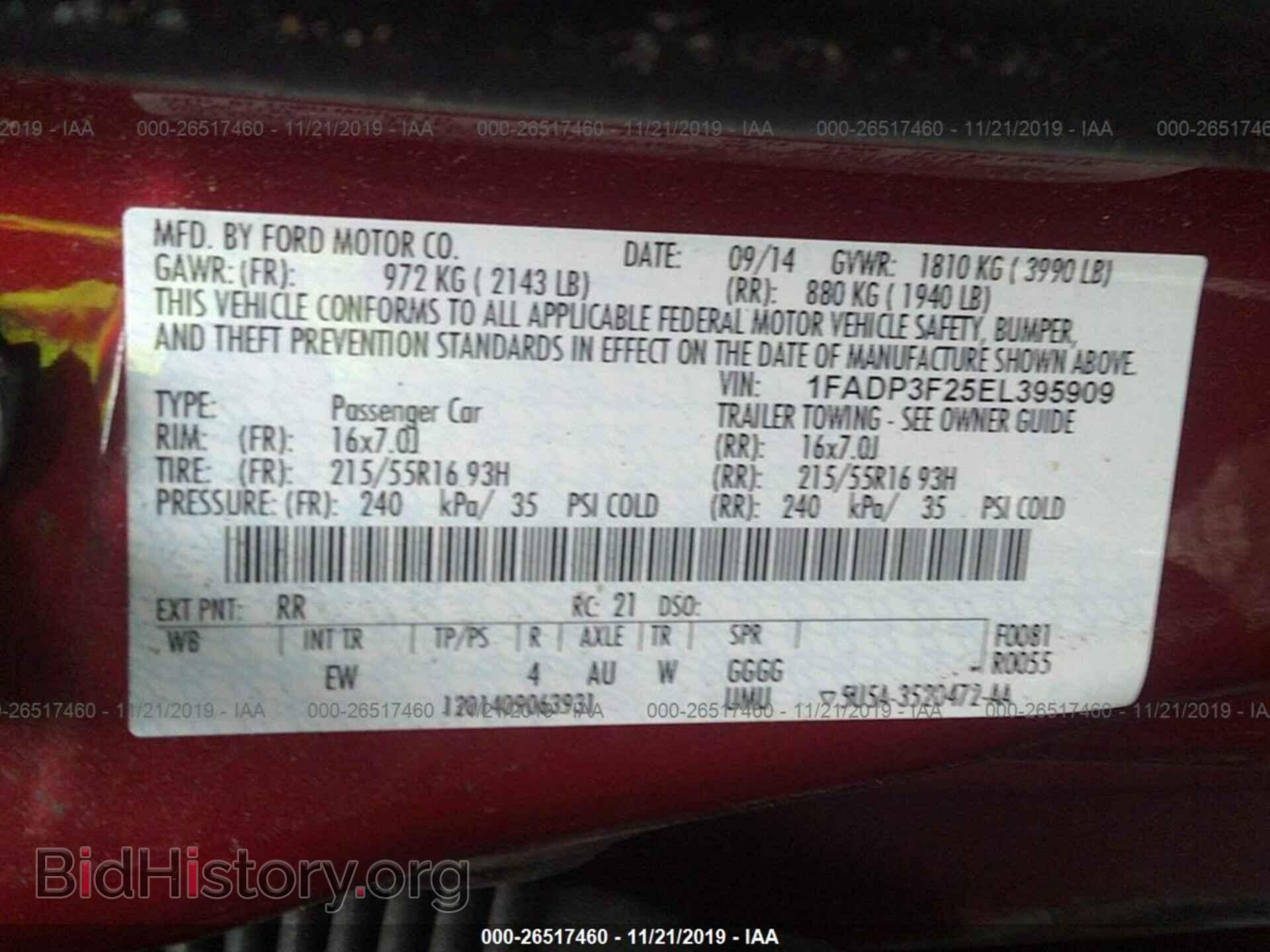 2014 FORD FOCUS - VIN: 1FADP3F25EL395909 - Photo 9
