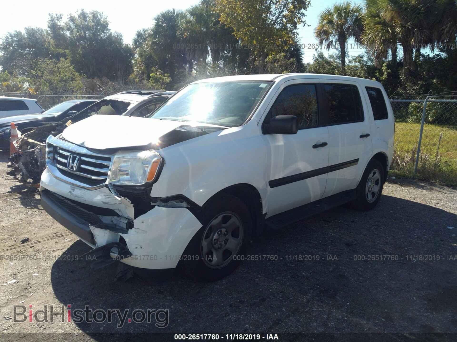 2013 HONDA PILOT - VIN: 5FNYF3H28DB039466 - Фото 2