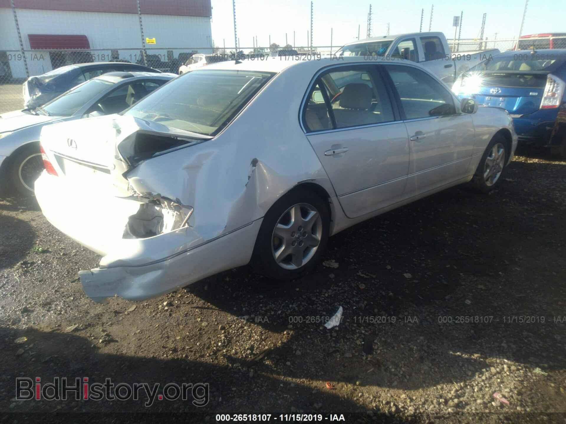 2004 LEXUS LS - VIN: JTHBN36F740159979 - Фото 4