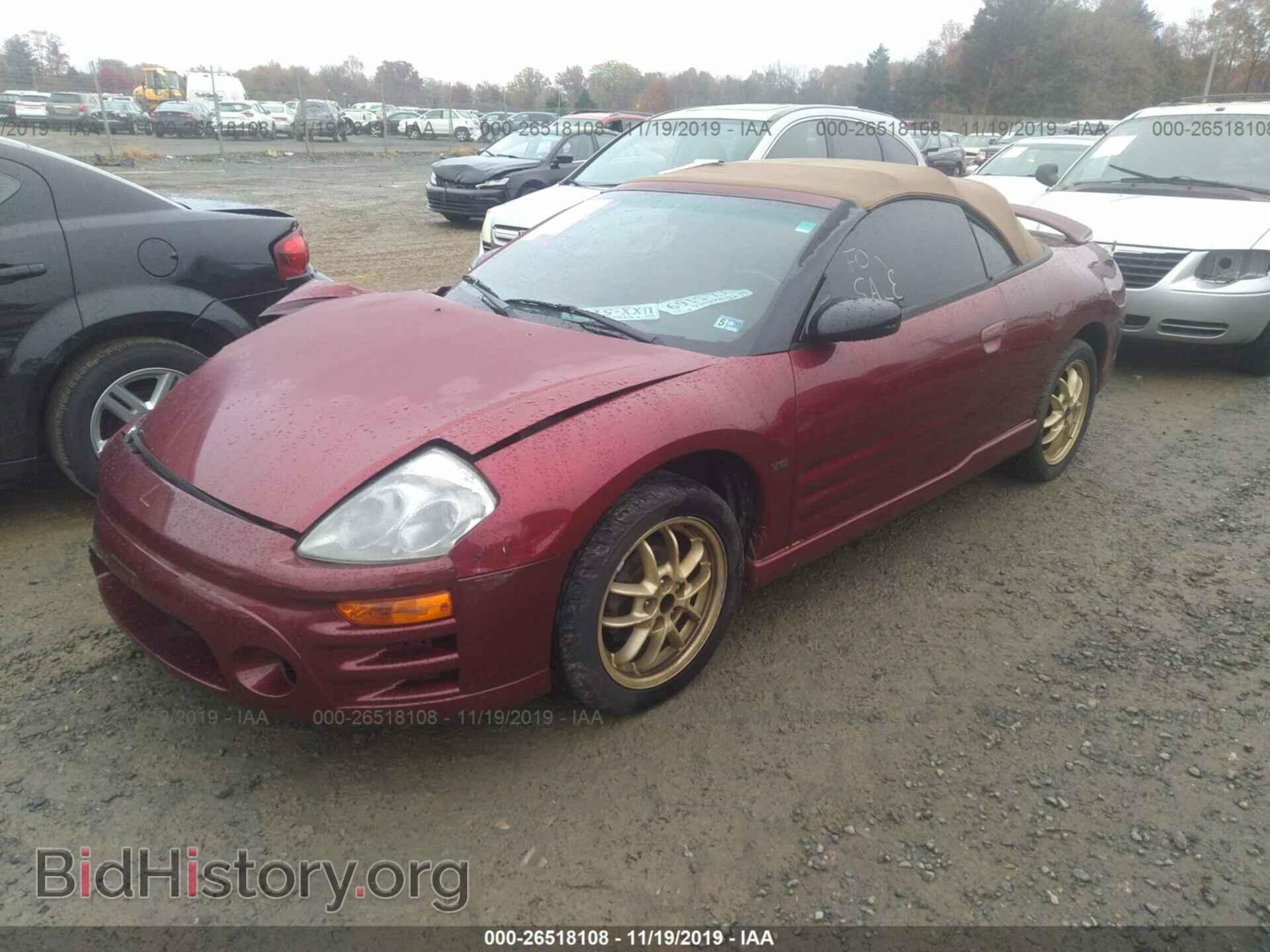 2002 MITSUBISHI ECLIPSE - VIN: 4A3AE85H82E068231 - Photo 2
