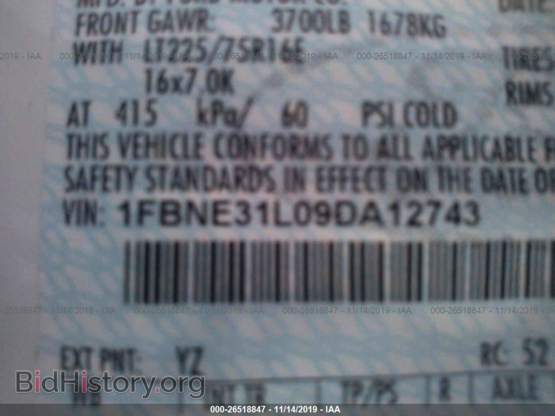 2009 FORD ECONOLINE - VIN: 1FBNE31L09DA12743 - Фото 9