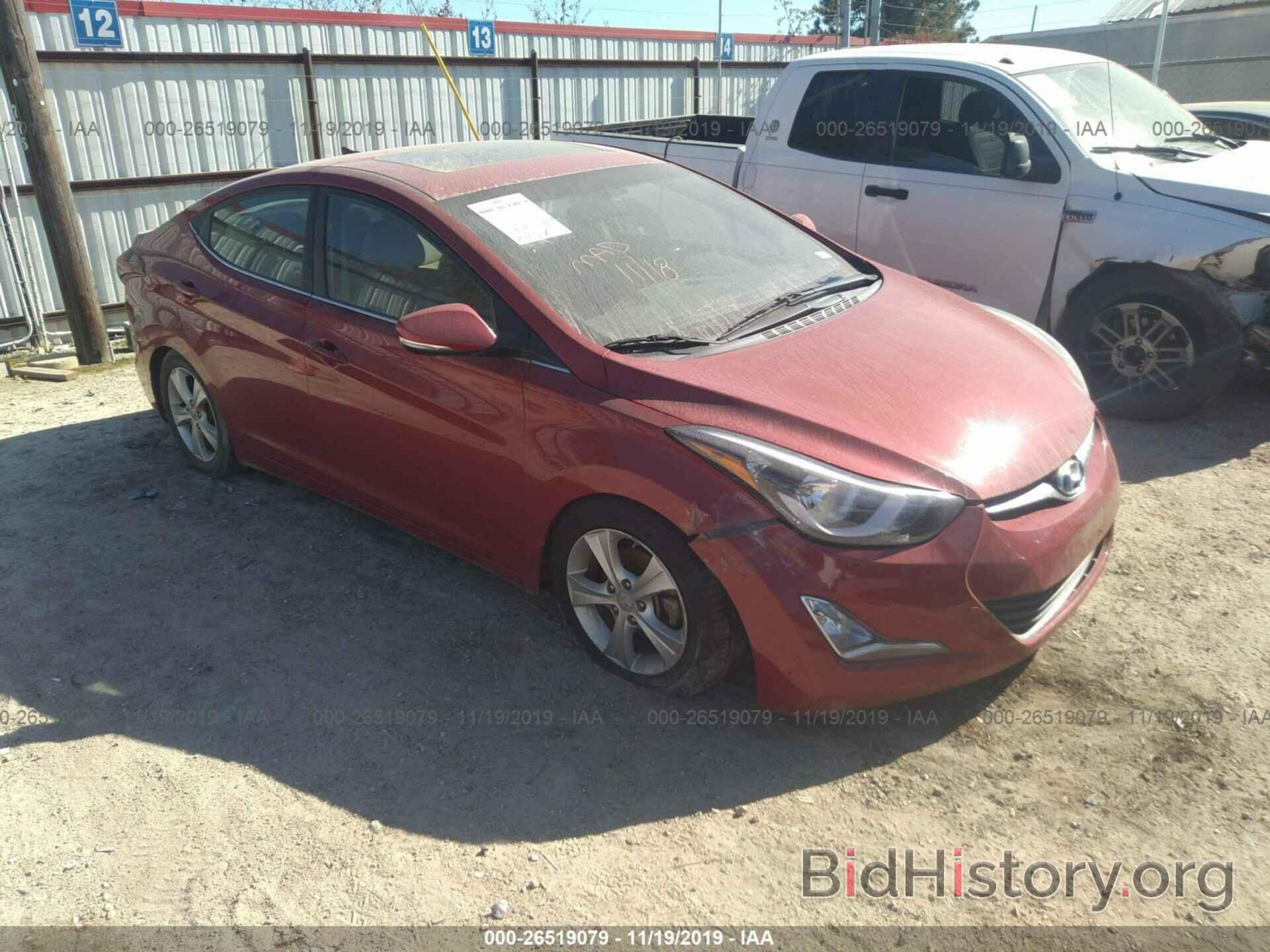 Photo KMHDH4AE9GU548704 - HYUNDAI ELANTRA 2016