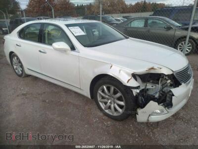 2007 Lexus LS 460, white — VIN JTHBL46F375014635, IAAI