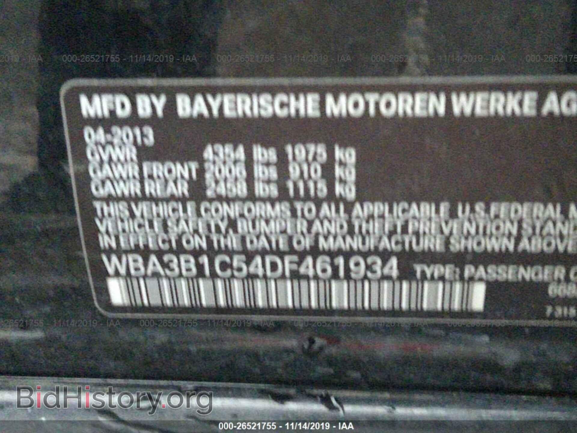2013 BMW 320 - VIN: WBA3B1C54DF461934 - Photo 9
