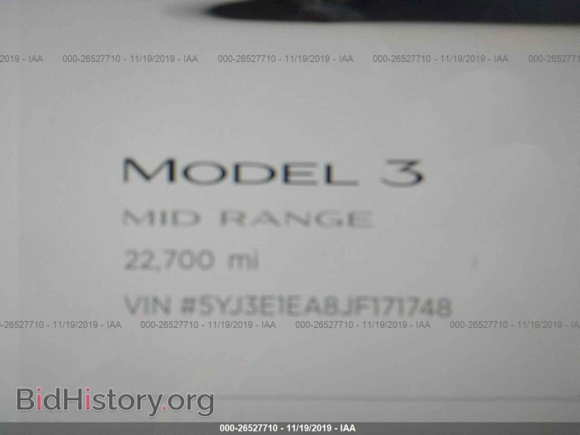 2018 TESLA MODEL 3 - VIN: 5YJ3E1EA8JF171748 - Фото 7