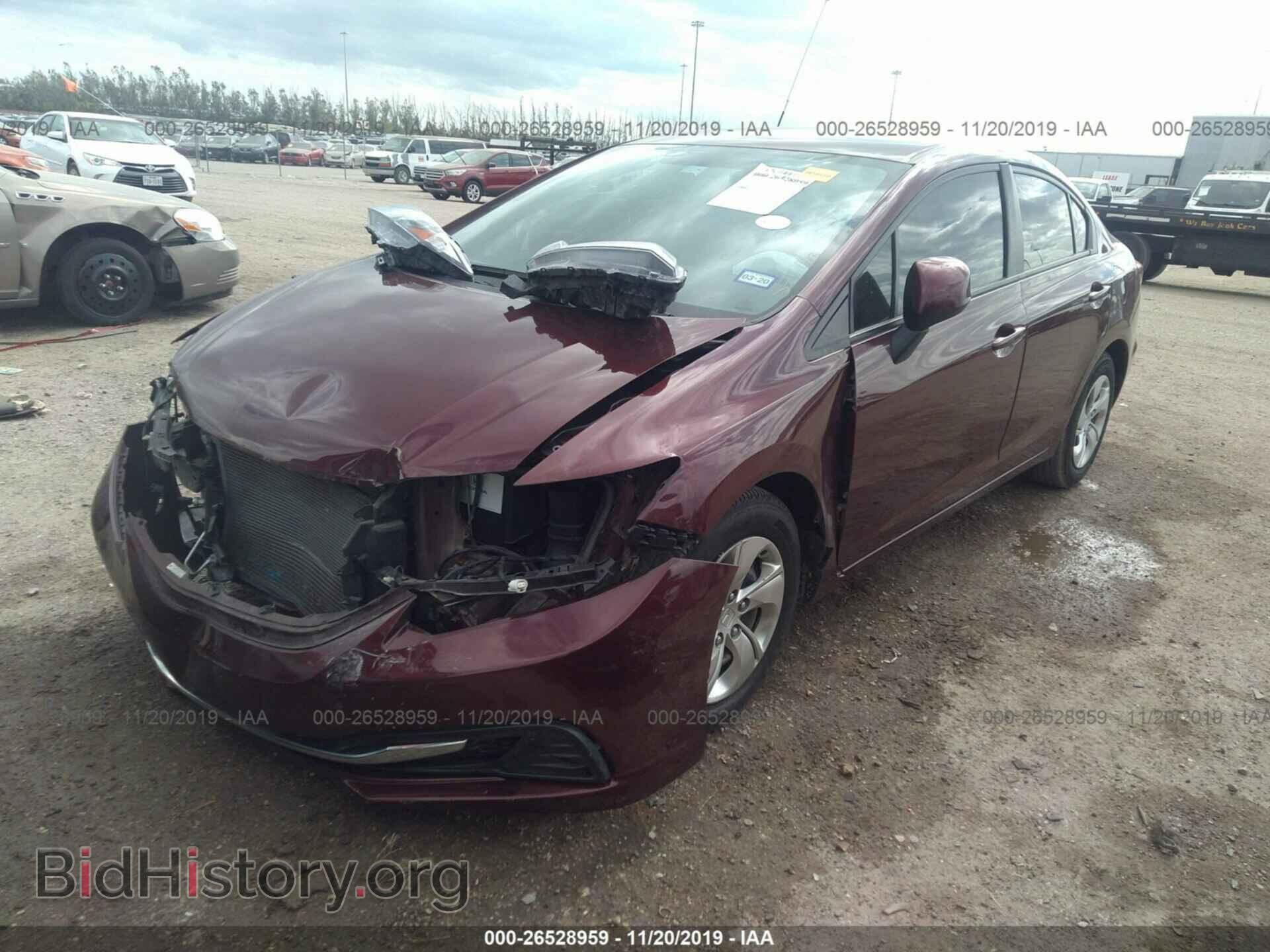 2013 HONDA CIVIC - VIN: 2HGFB2F51DH537904 - Фото 2