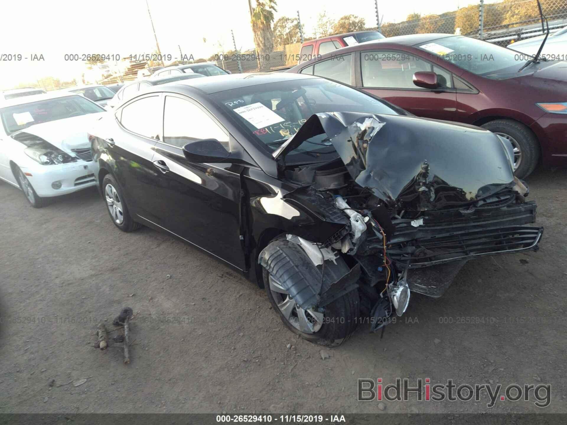 Photo 5NPDH4AE9GH724066 - HYUNDAI ELANTRA 2016