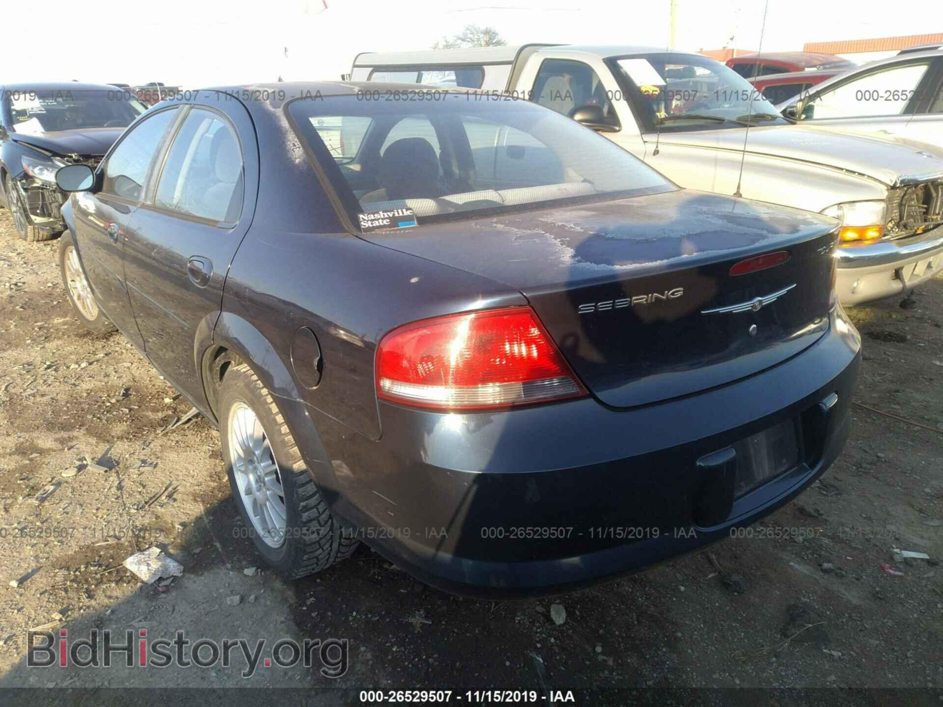 2004 CHRYSLER SEBRING - VIN: 1C3EL56R14N374324 - Фото 3