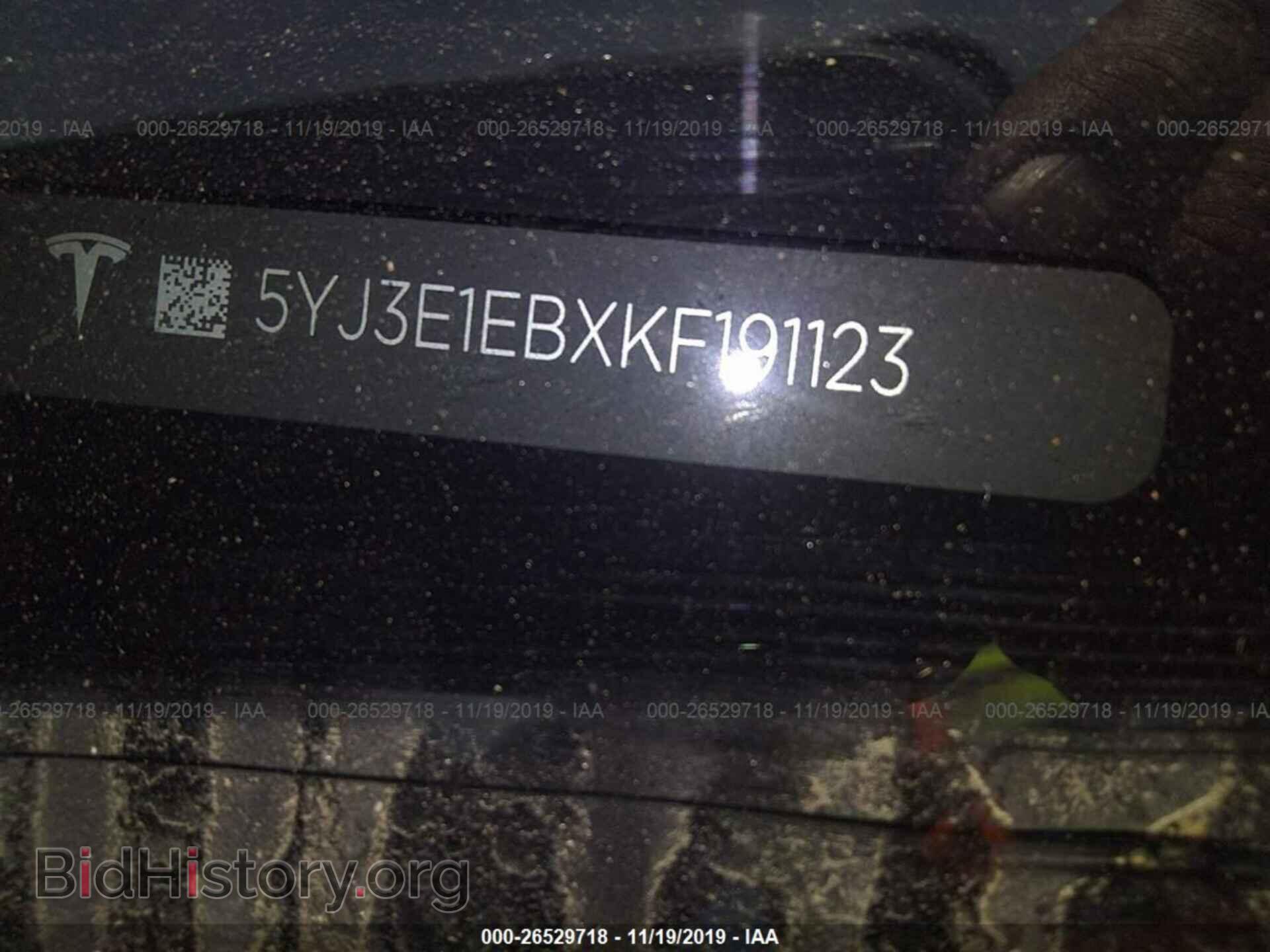 2019 TESLA MODEL 3 - VIN: 5YJ3E1EBXKF191123 - Фото 9