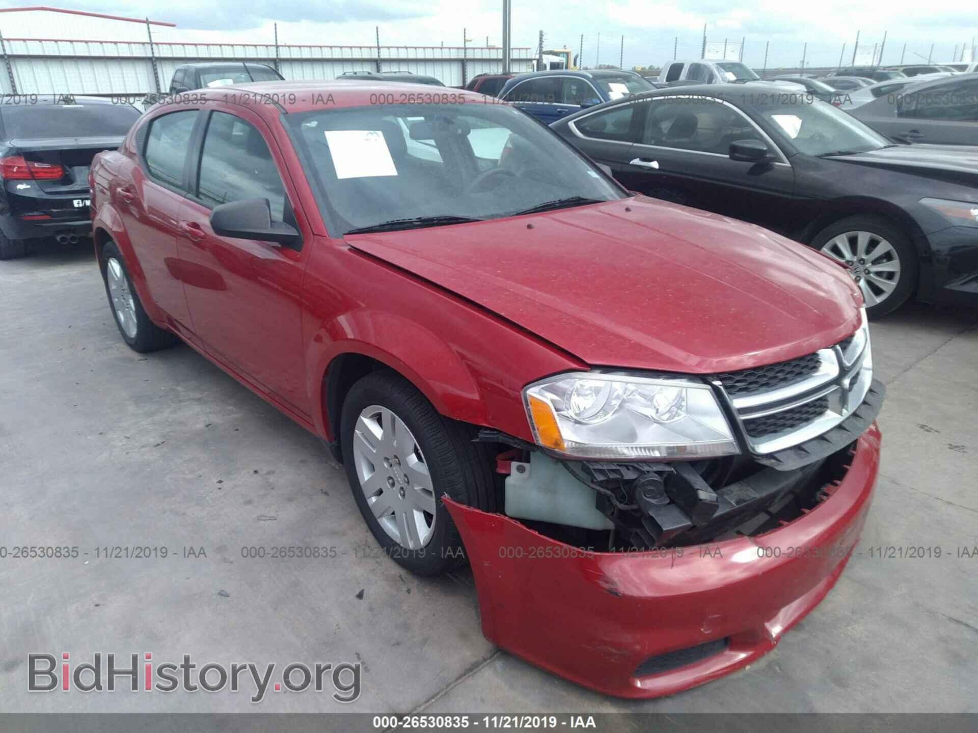 Photo 1C3CDZAB6CN183034 - DODGE AVENGER 2012