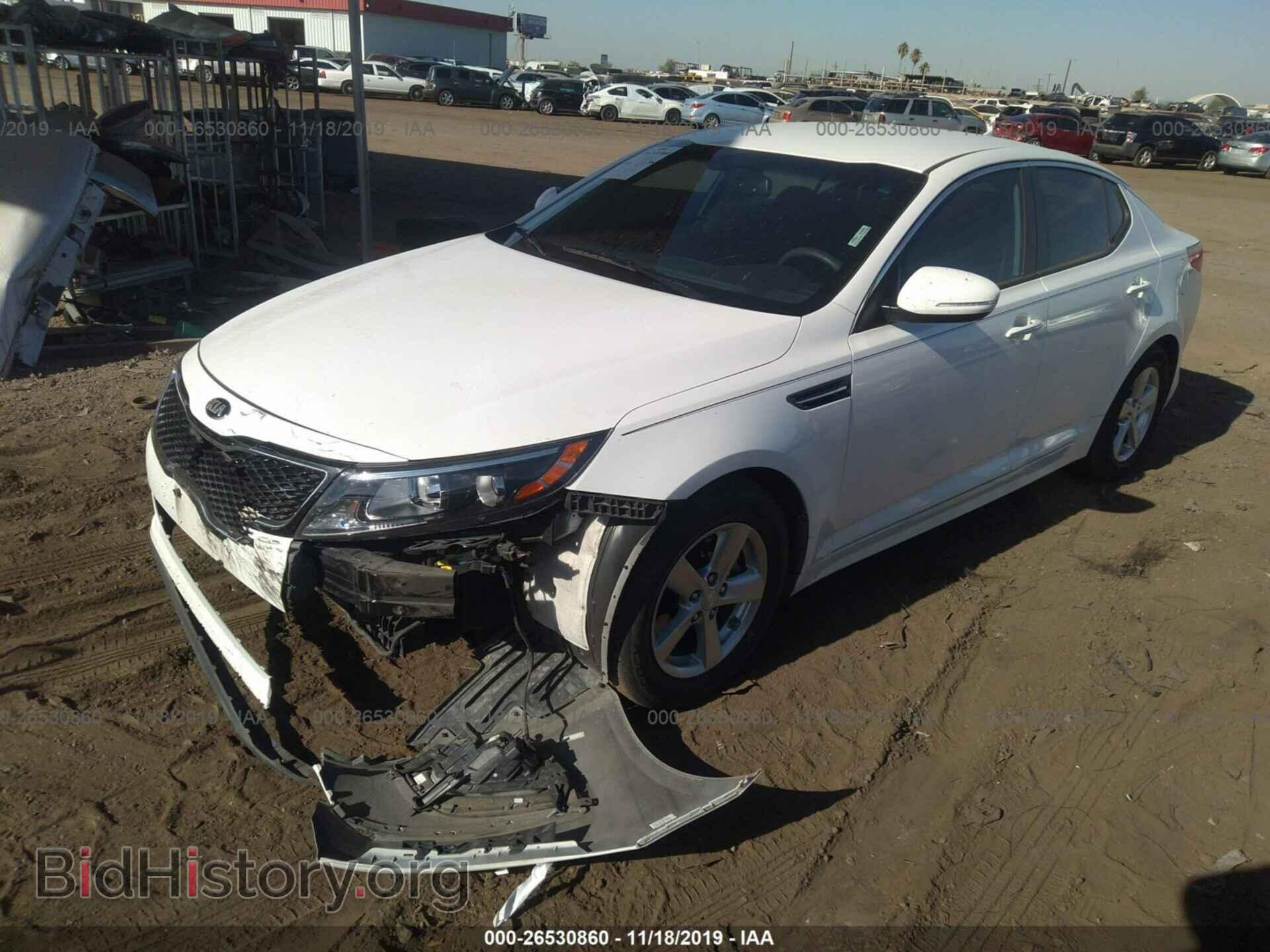 2015 KIA Optima - VIN: KNAGM4A76F5631639 - Фото 2