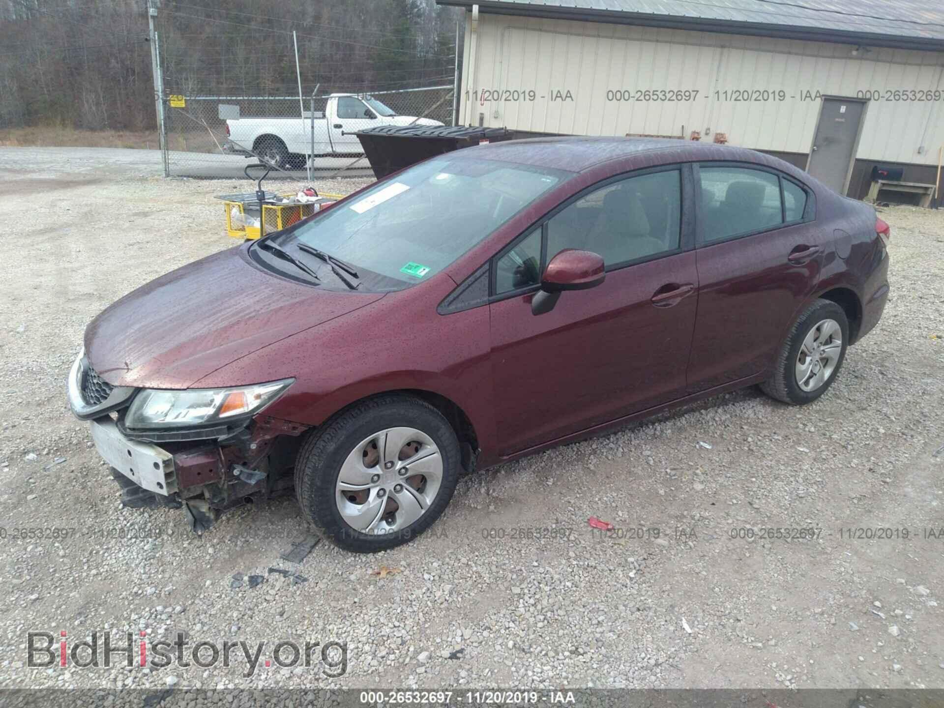 2013 HONDA CIVIC - VIN: 19XFB2F55DE004514 - Фото 2