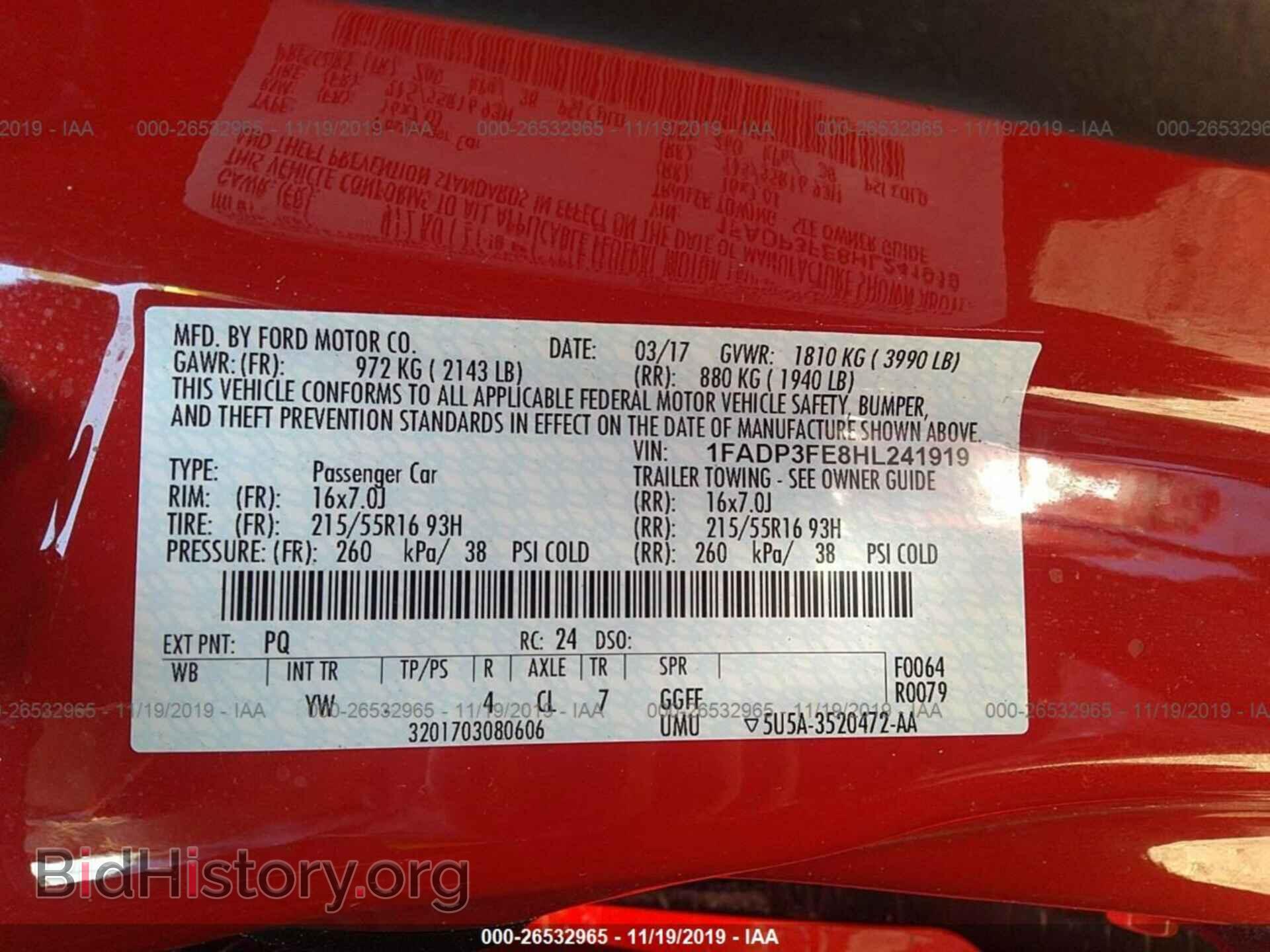 2017 FORD FOCUS - VIN: 1FADP3FE8HL241919 - Photo 9