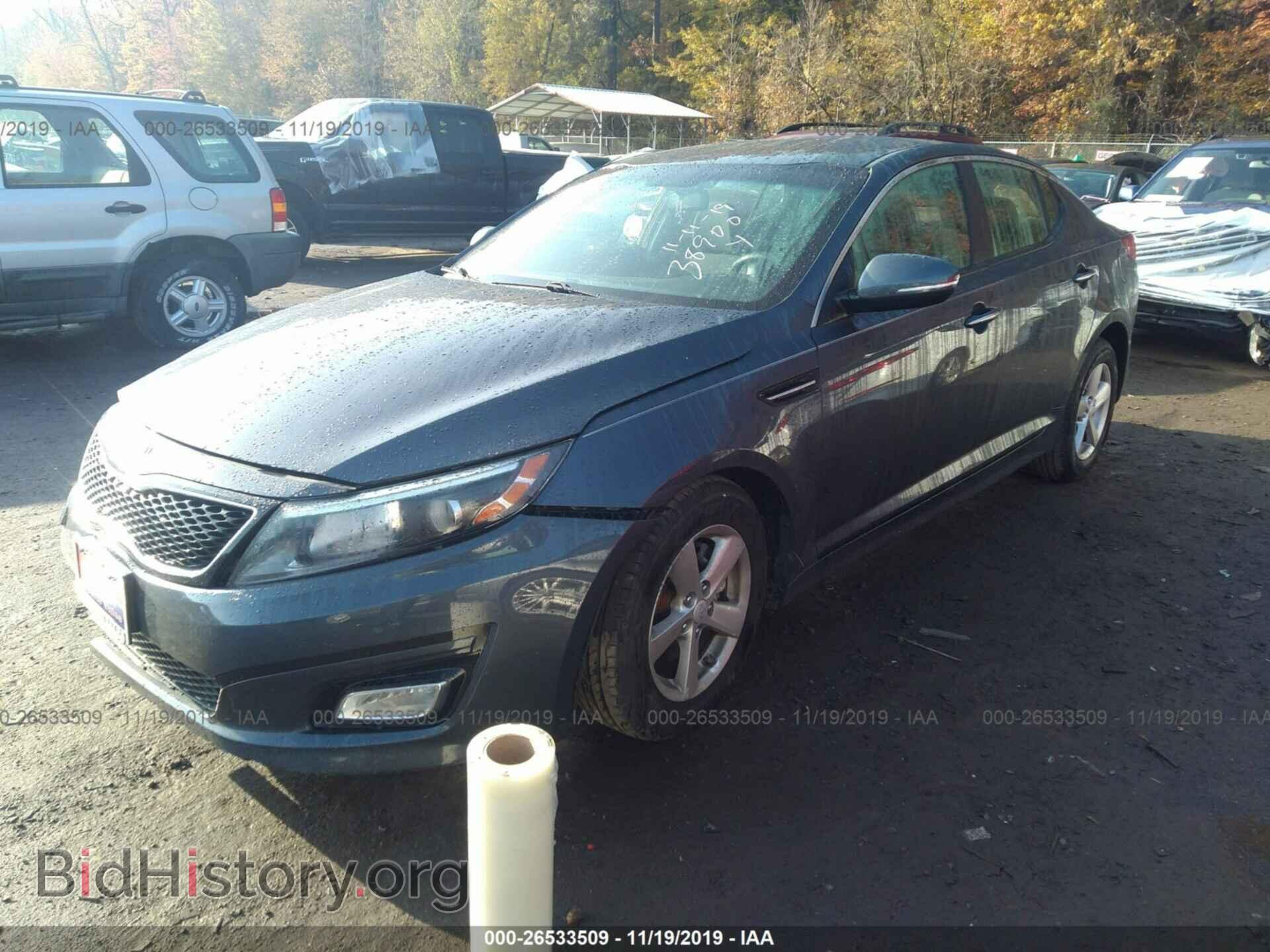 2015 KIA OPTIMA - VIN: KNAGM4A79F5590908 - Фото 2