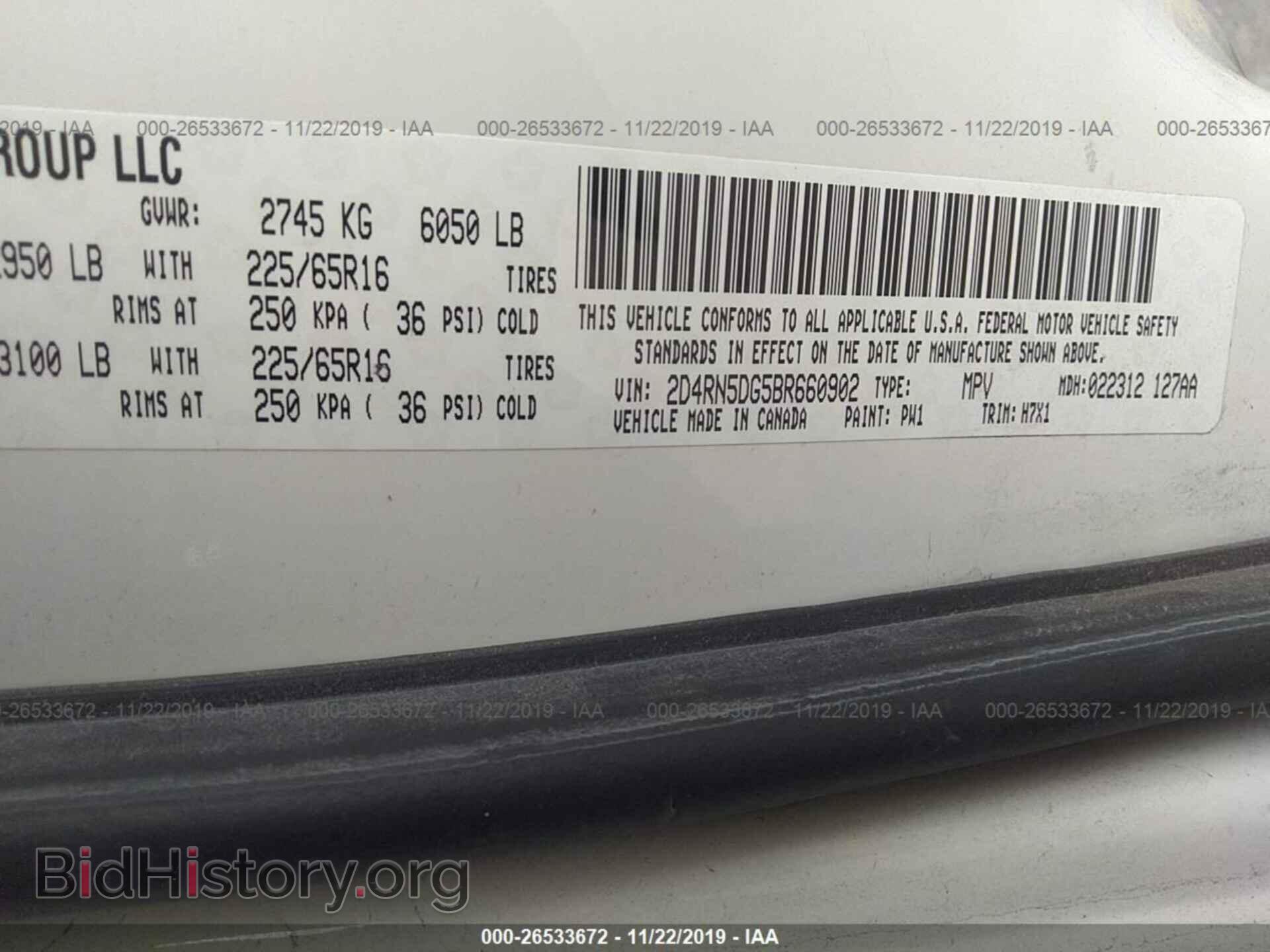 2011 DODGE GRAND CARAVAN - VIN: 2D4RN5DG5BR660902 - Фото 9