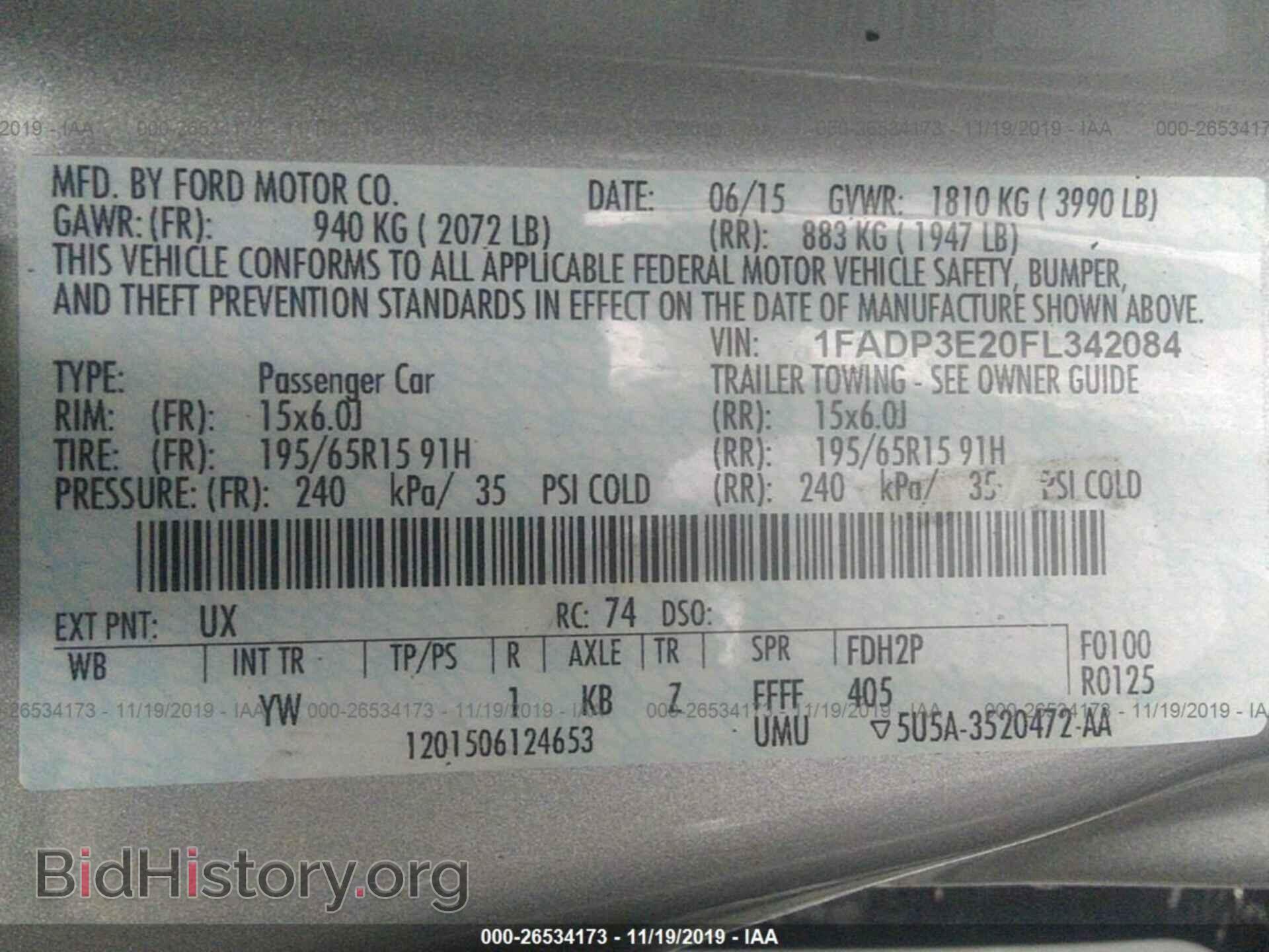2015 FORD FOCUS - VIN: 1FADP3E20FL342084 - Photo 9