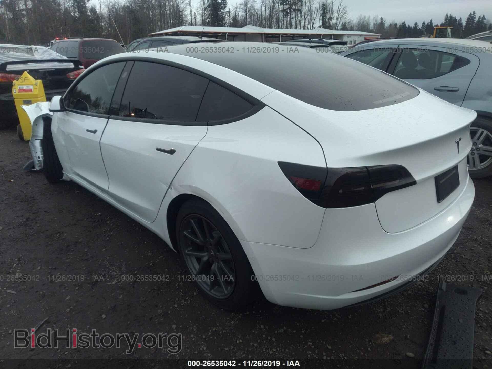 2019 TESLA MODEL 3 - VIN: 5YJ3E1EAXKF413148 - Фото 3