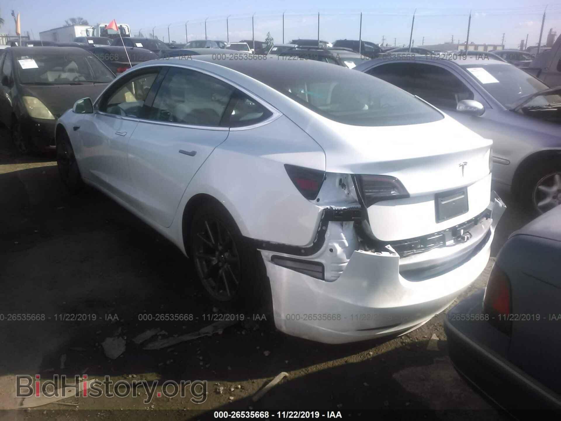2019 TESLA MODEL 3 - VIN: 5YJ3E1EA7KF509304 - Фото 3