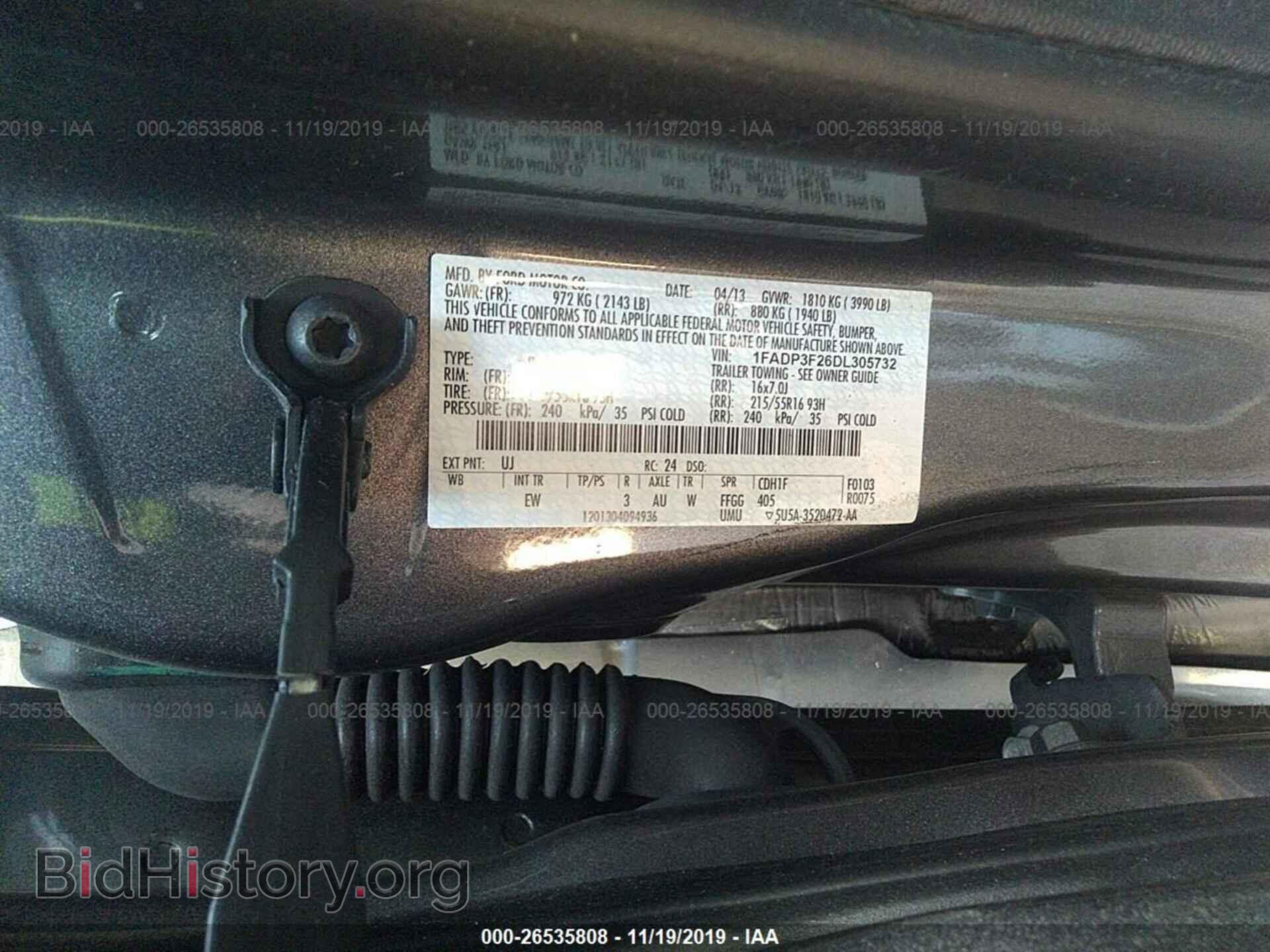 2013 FORD FOCUS - VIN: 1FADP3F26DL305732 - Photo 9