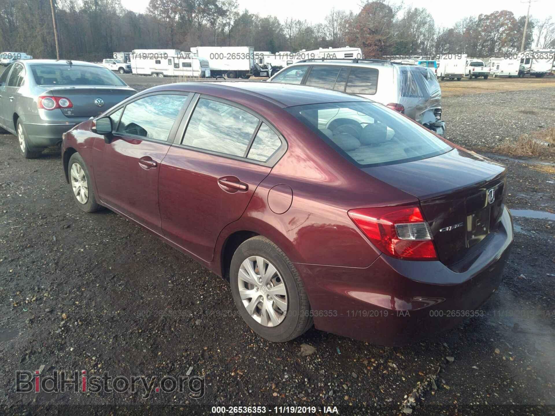 2012 HONDA CIVIC - VIN: 2HGFB2F56CH575269 - Фото 3