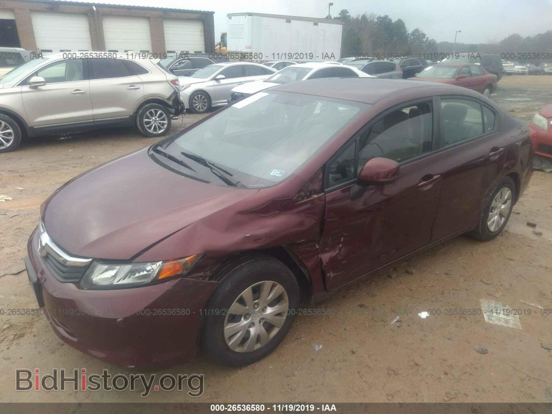 2012 HONDA CIVIC - VIN: 19XFB2F51CE098079 - Фото 2