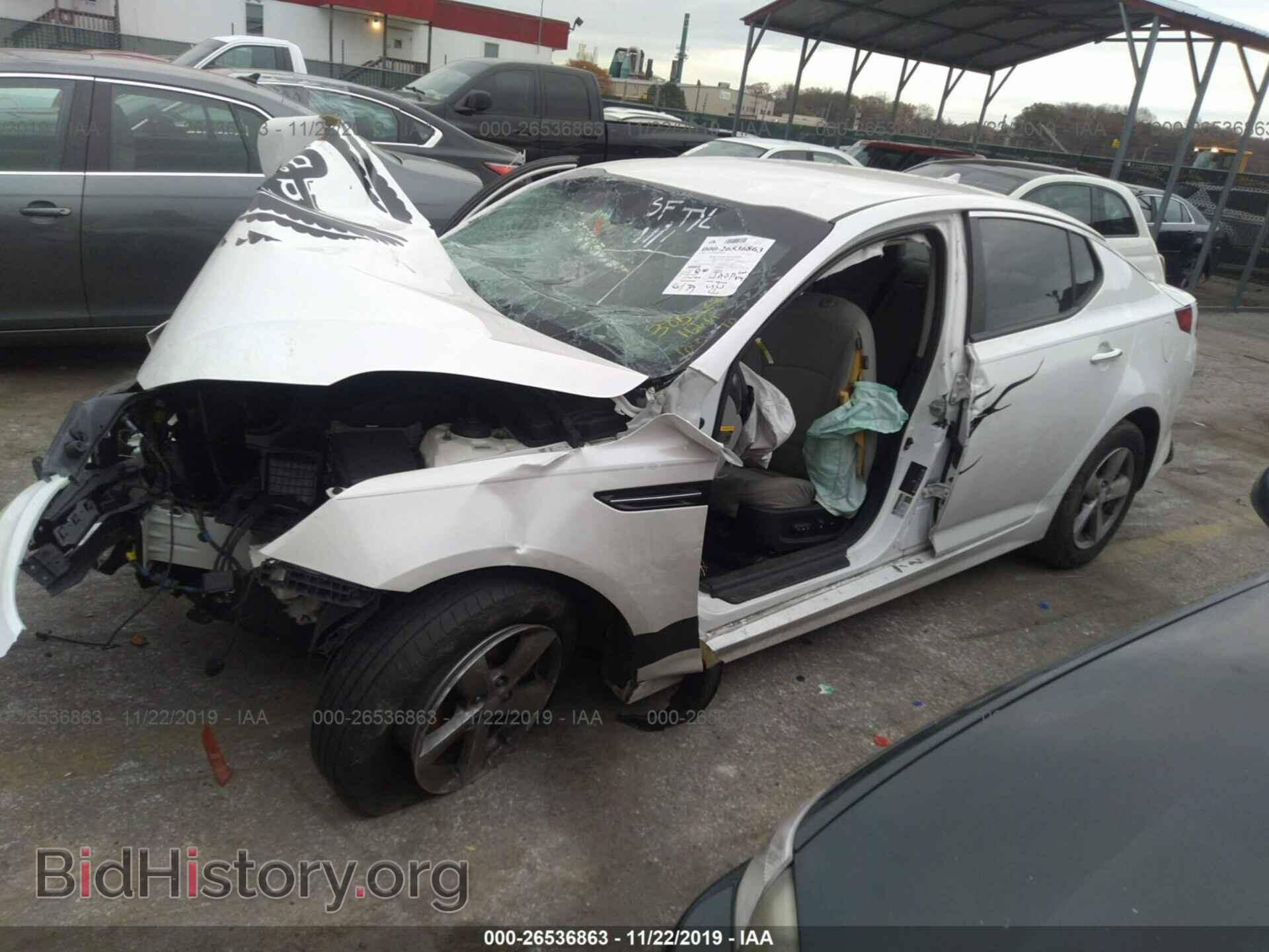 2014 KIA OPTIMA - VIN: KNAGM4A70E5461955 - Фото 2