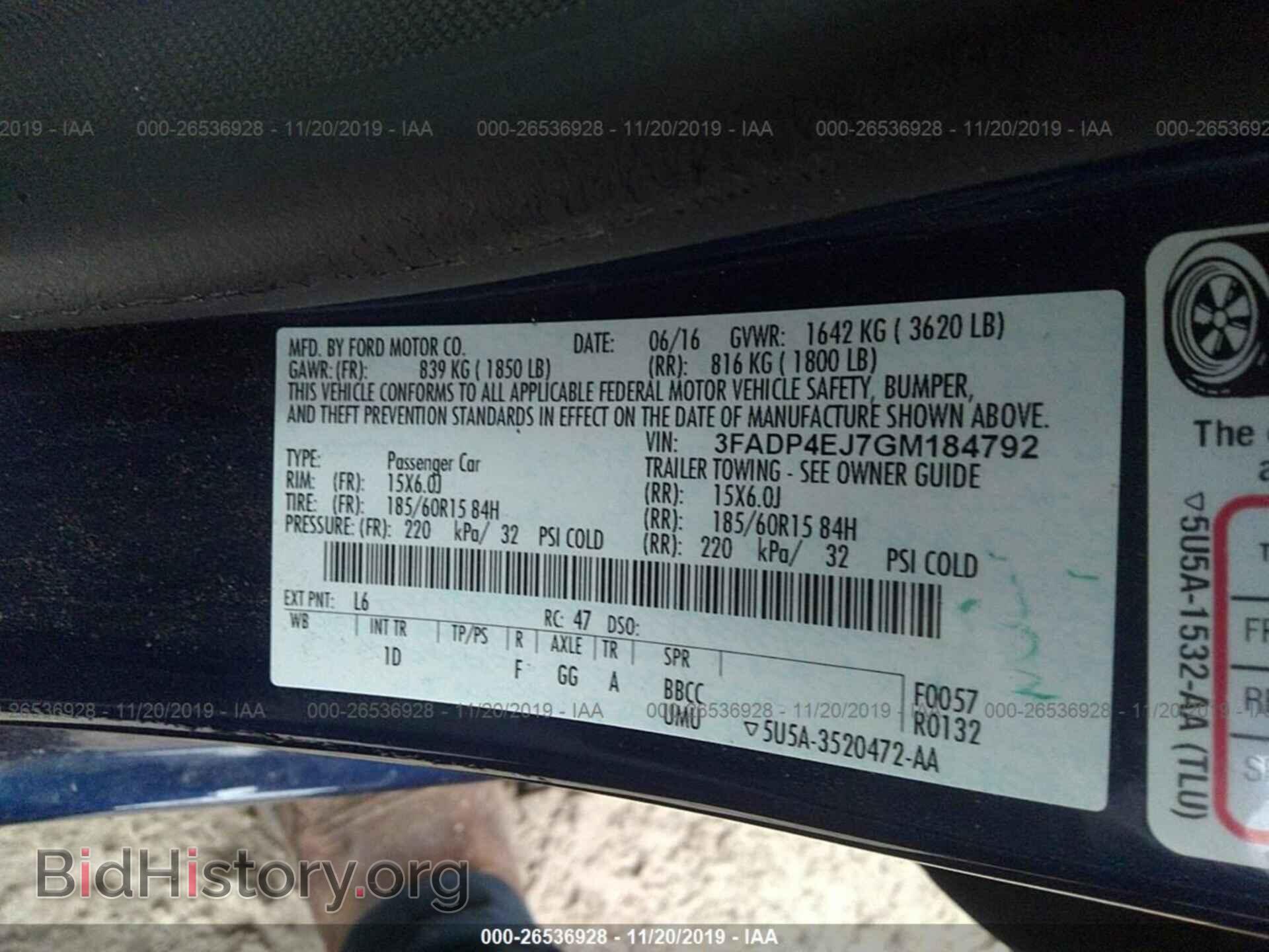 2016 FORD FIESTA - VIN: 3FADP4EJ7GM184792 - Photo 9