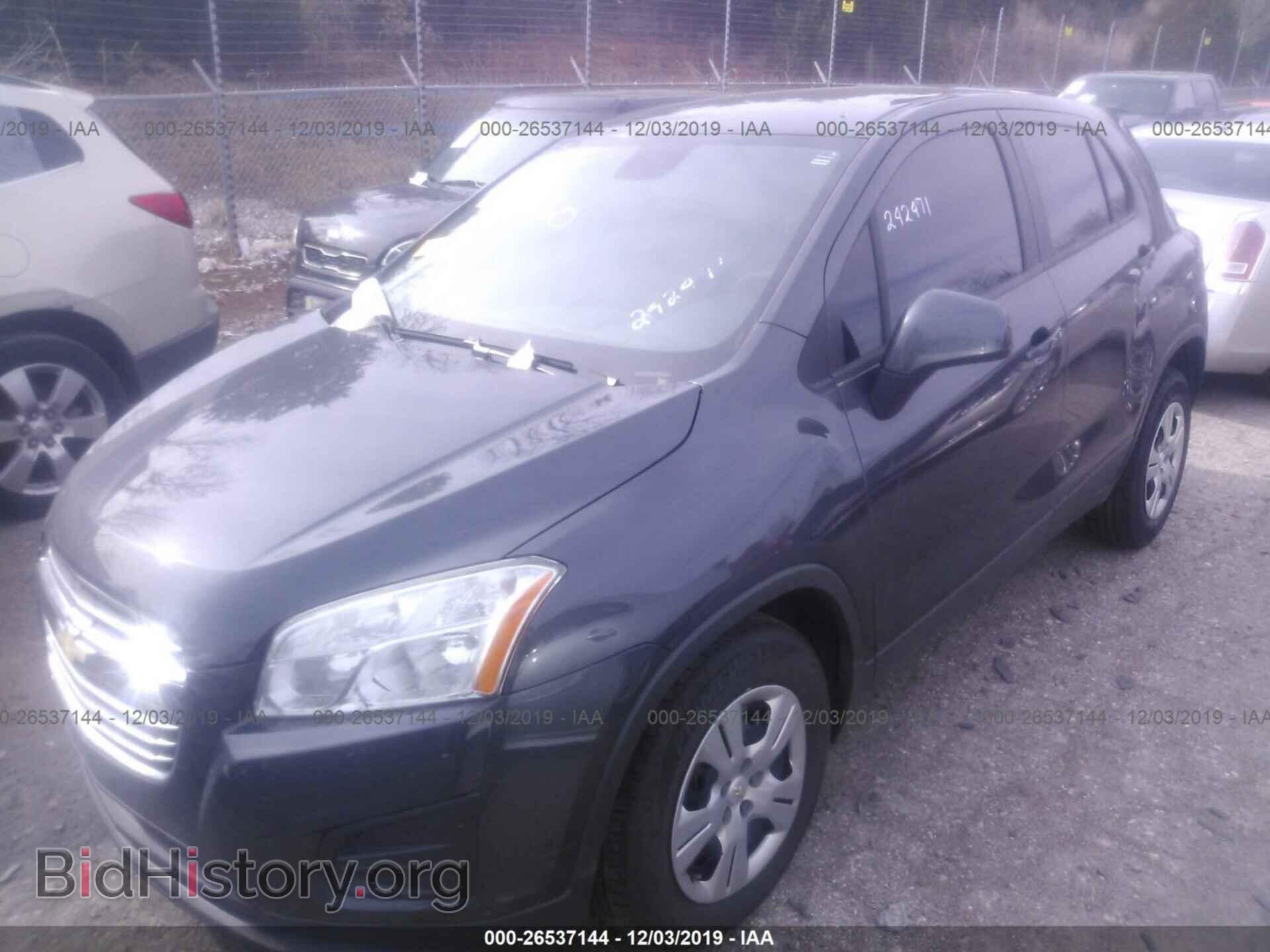 2016 CHEVROLET TRAX - VIN: 3GNCJKSB7GL242471 - Фото 2