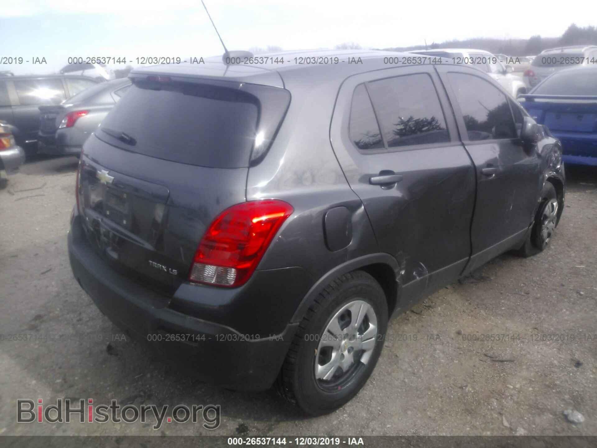2016 CHEVROLET TRAX - VIN: 3GNCJKSB7GL242471 - Фото 4