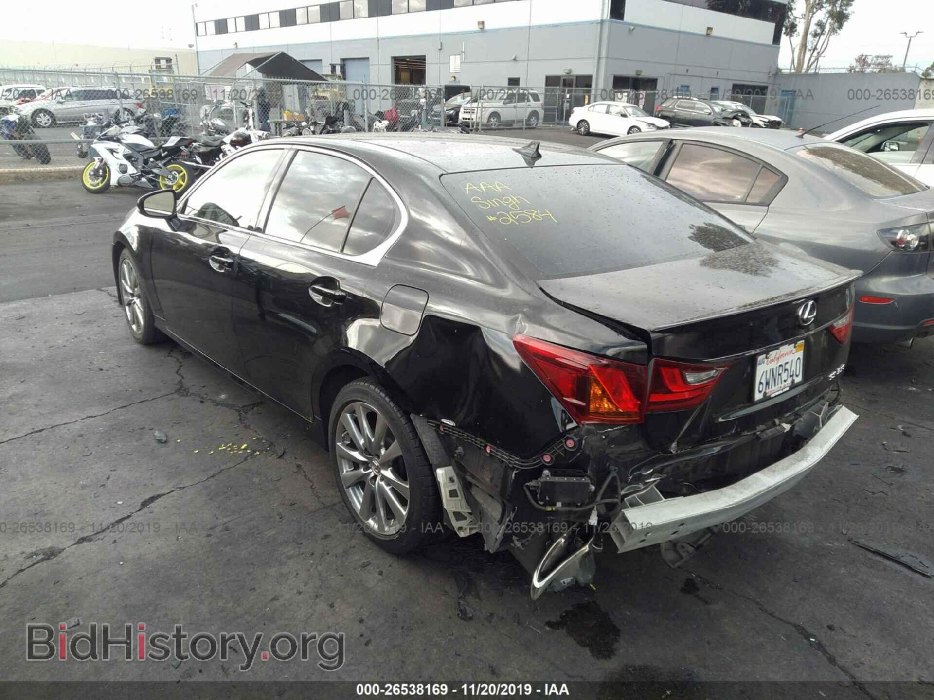 2013 LEXUS GS - VIN: JTHBE1BL2D5026338 - Фото 3